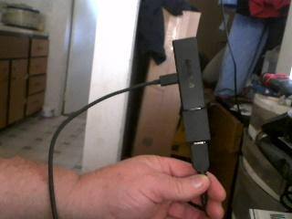 This part plugs into an HDMI port on tv, click to load a larger version