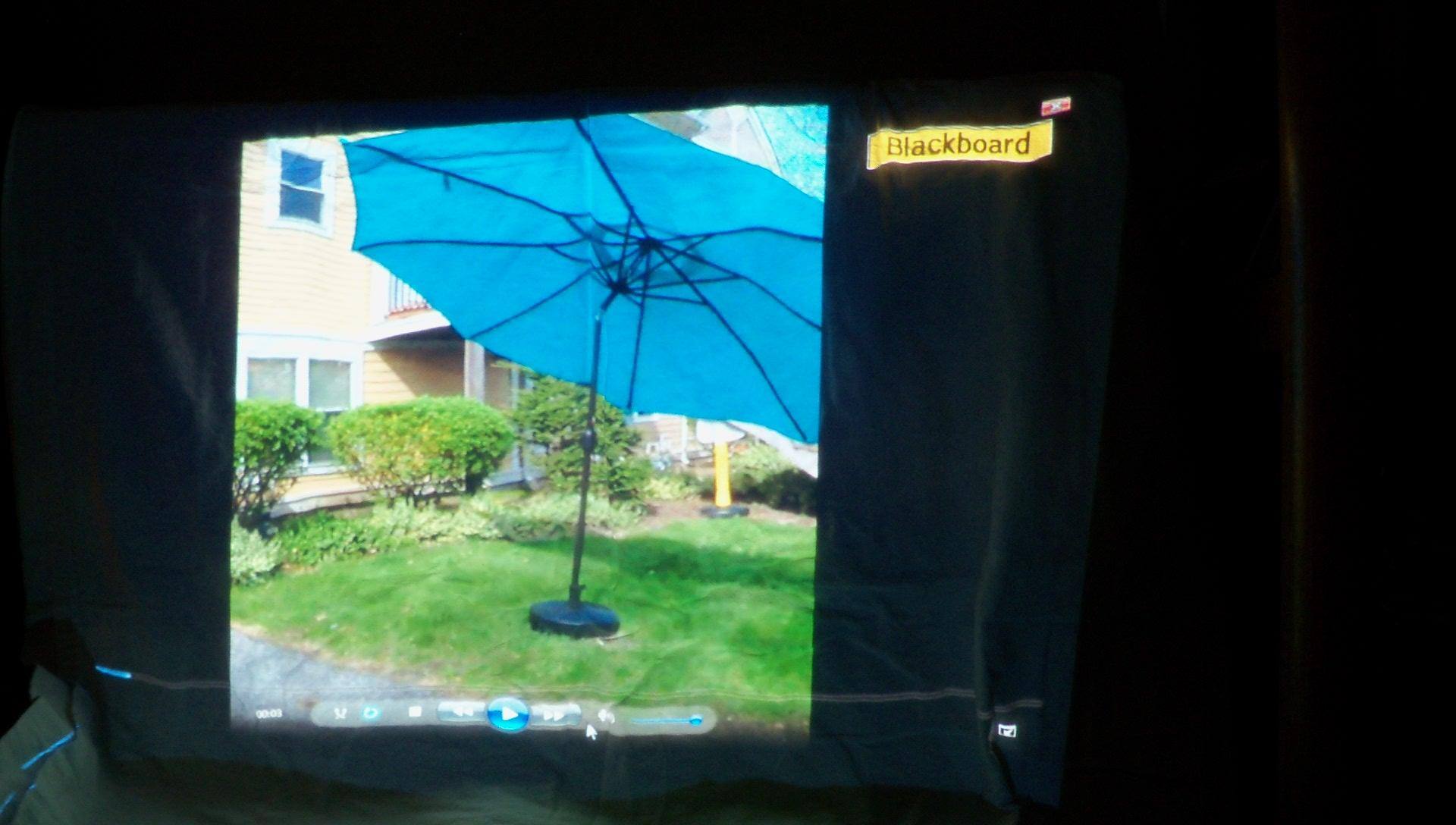 Projection from PC to screen thru Epson Projector- fabulous, click to load a larger version