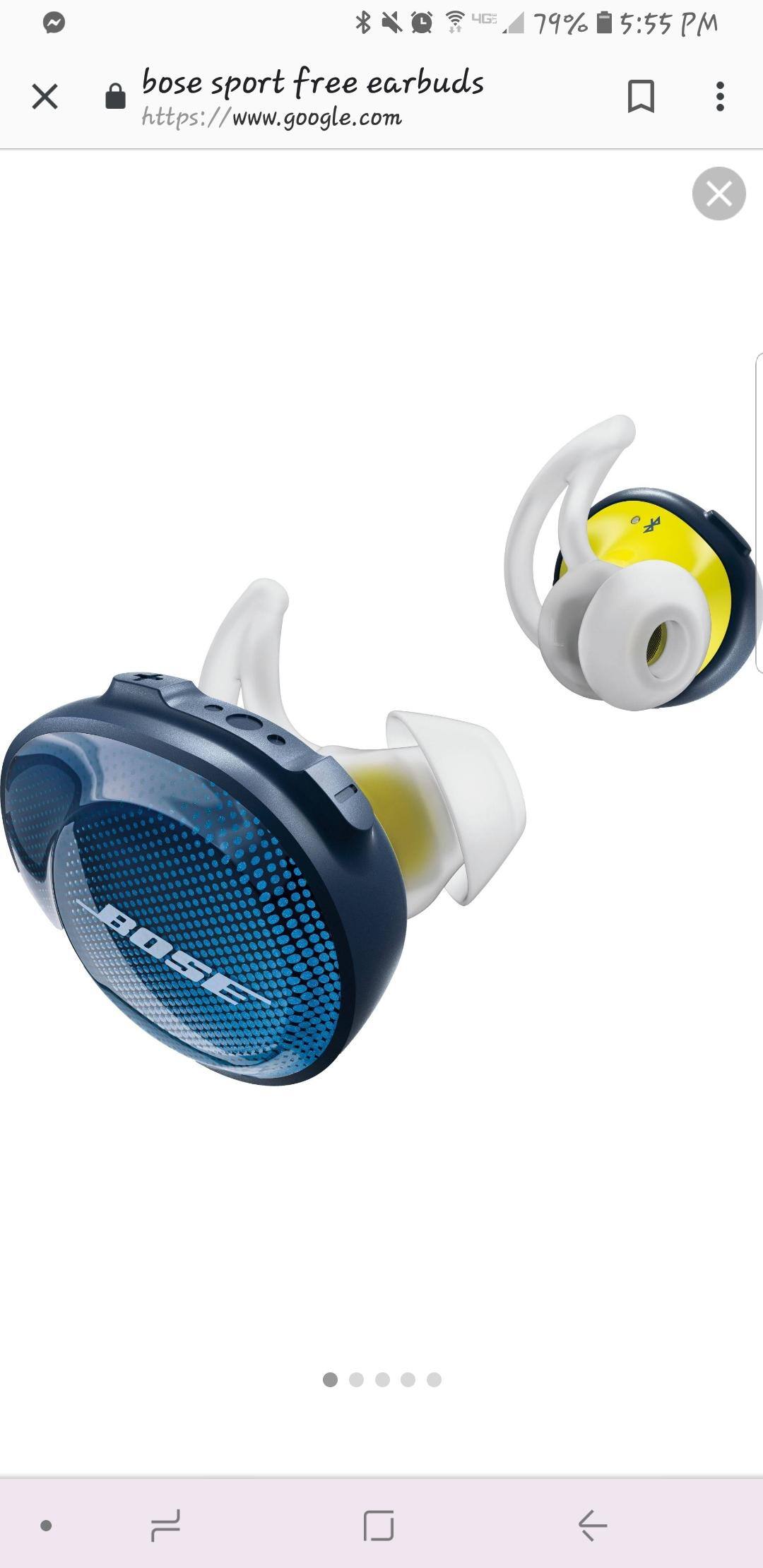Bose SoundSport Free True Wireless Headphones Blue 774373