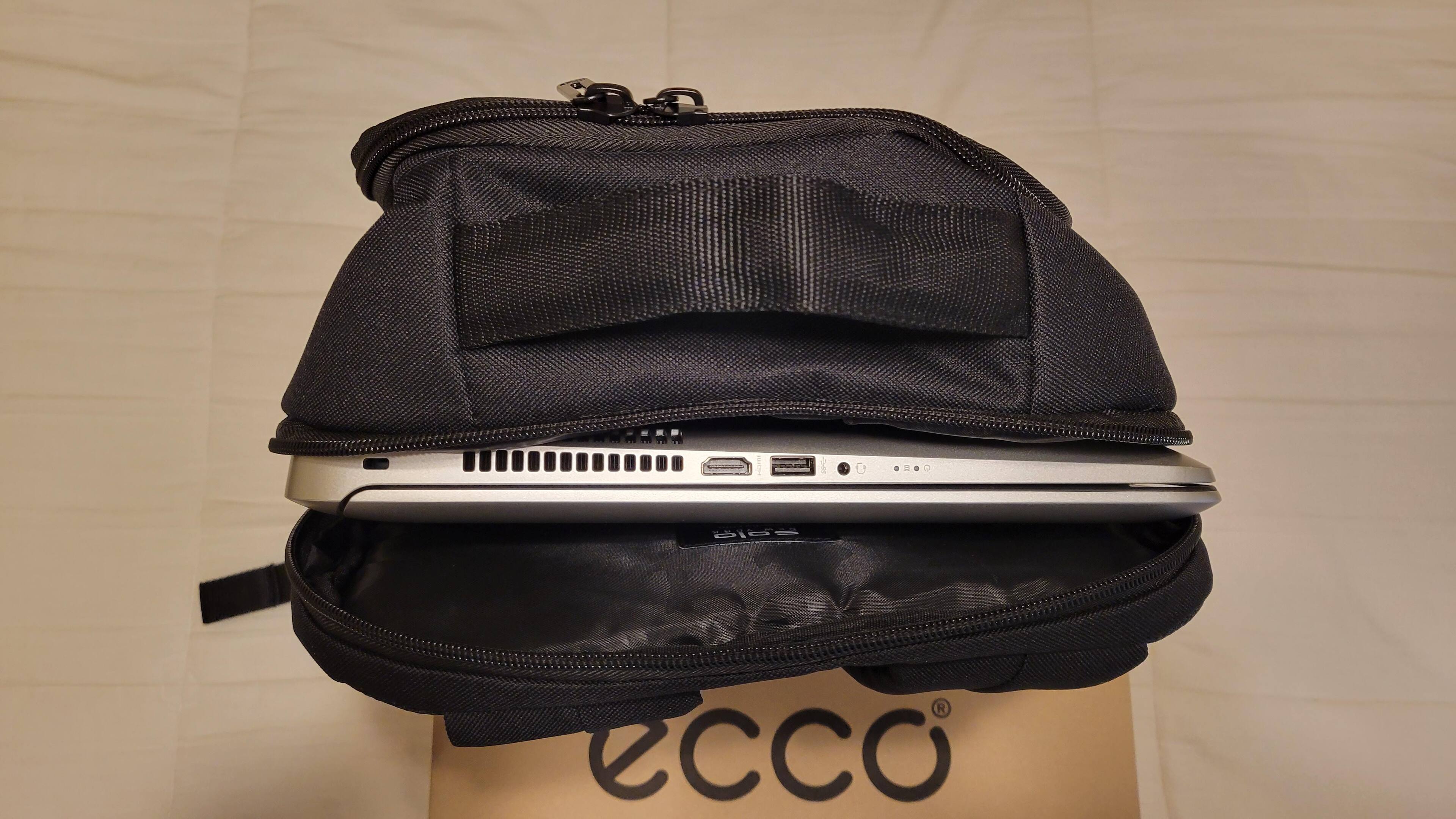 17" laptop in backpack for perfect fit, click to load a larger version