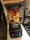 Large capacity blender jar makes quick work of this peach puree, click to load a larger version