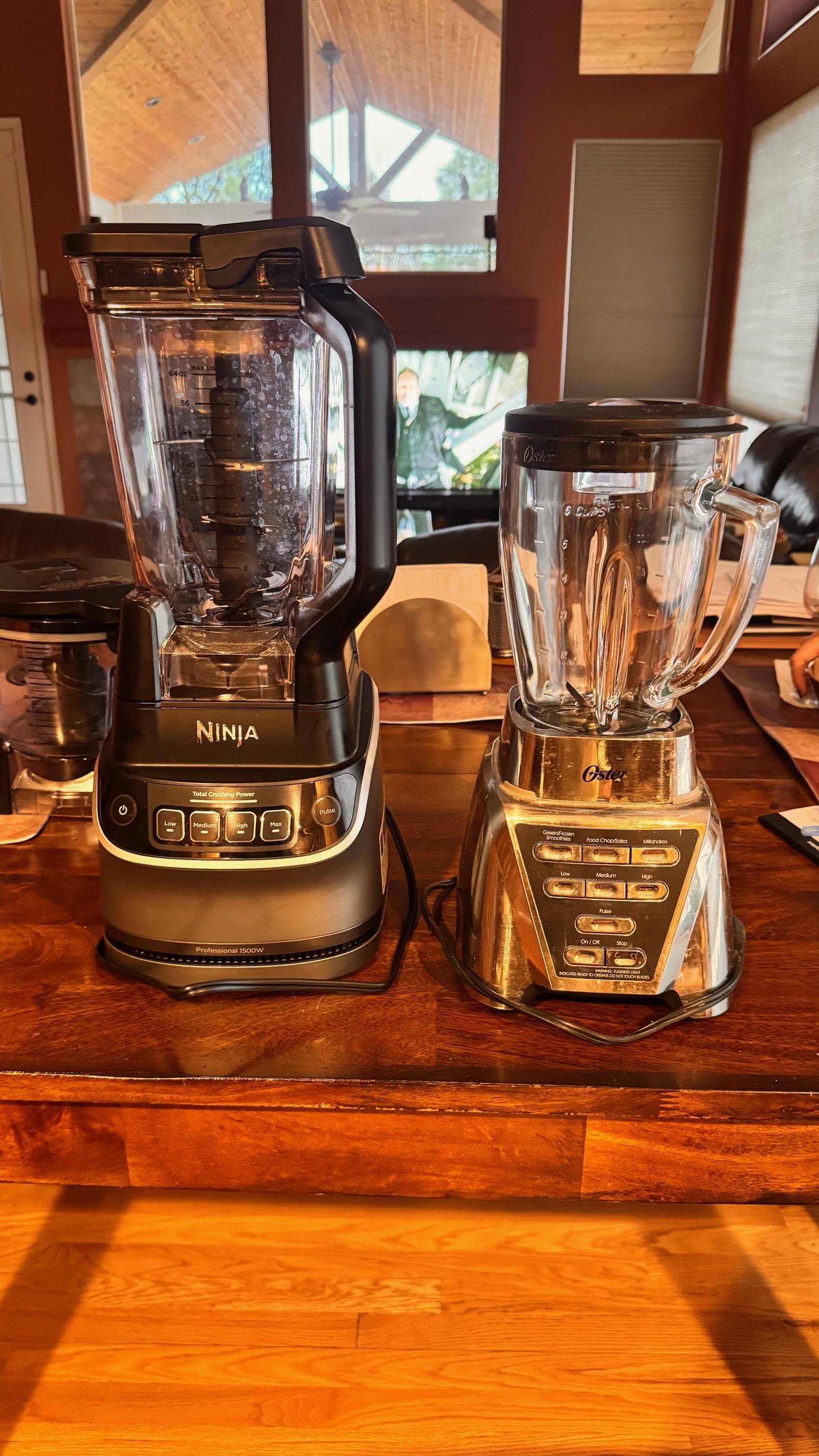Ninja vs our existing blender, its big, click to load a larger version