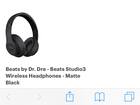 Customer Reviews Beats By Dr Dre Beats Studio Wireless Noise Cancelling Headphones Matte Black Mq562ll A Best Buy