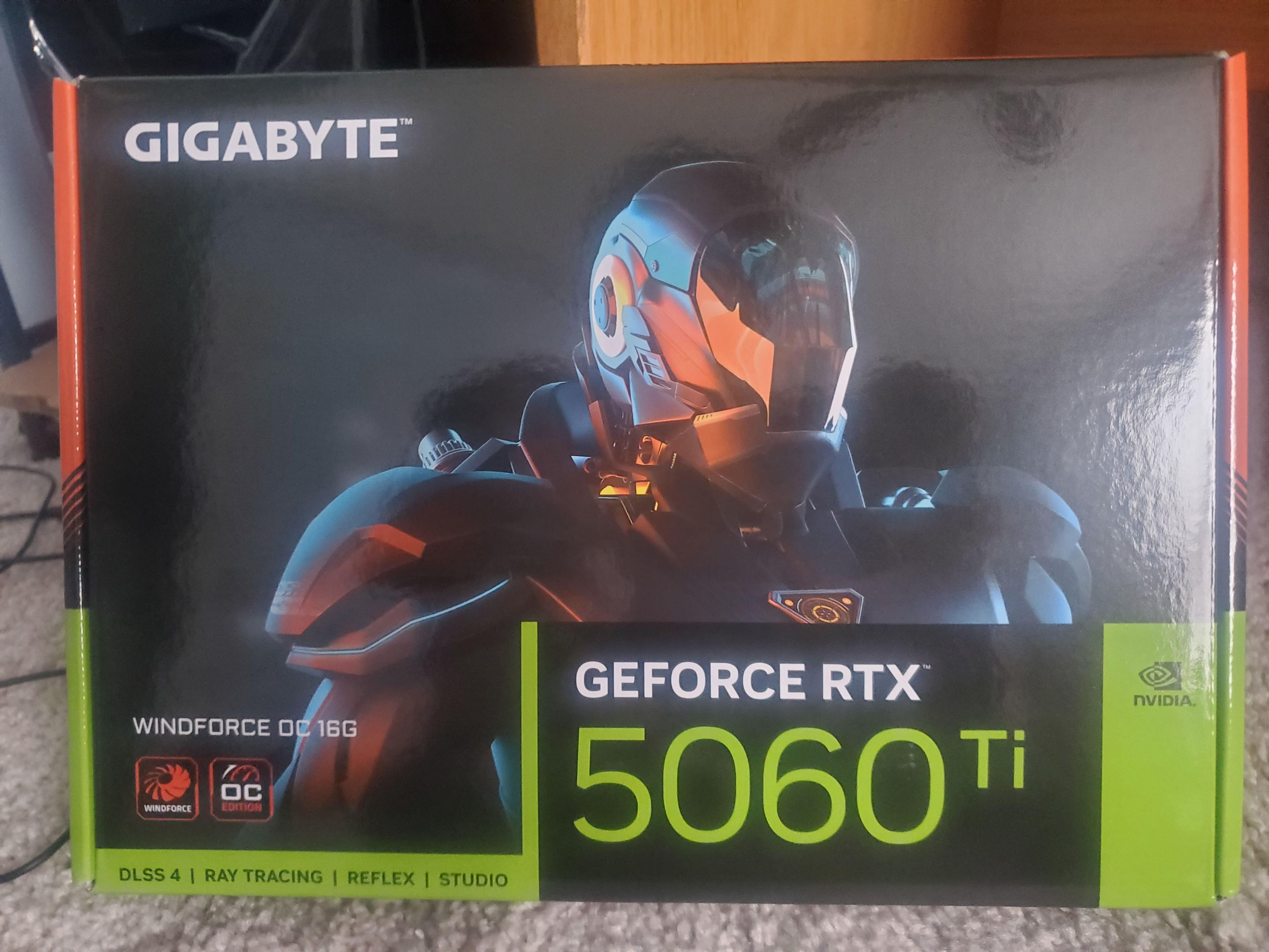 GIGABYTE NVIDIA GeForce RTX 5060 Ti WINDFORCE OC 16G GDDR7 PCI