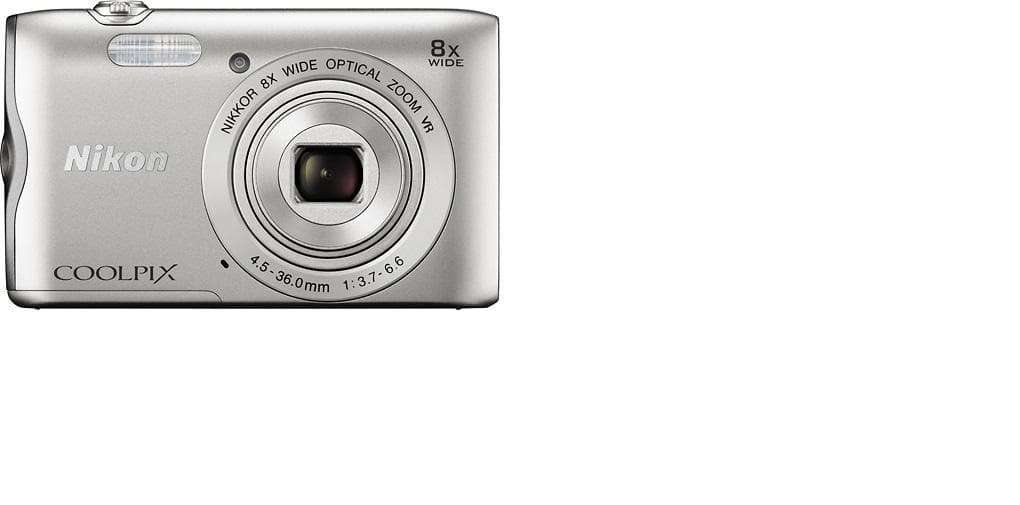 Nikon COOLPIX A300 シルバー Nikon COOLPIX A300 20.1 Megapixel Digital Camera Silver 26519
