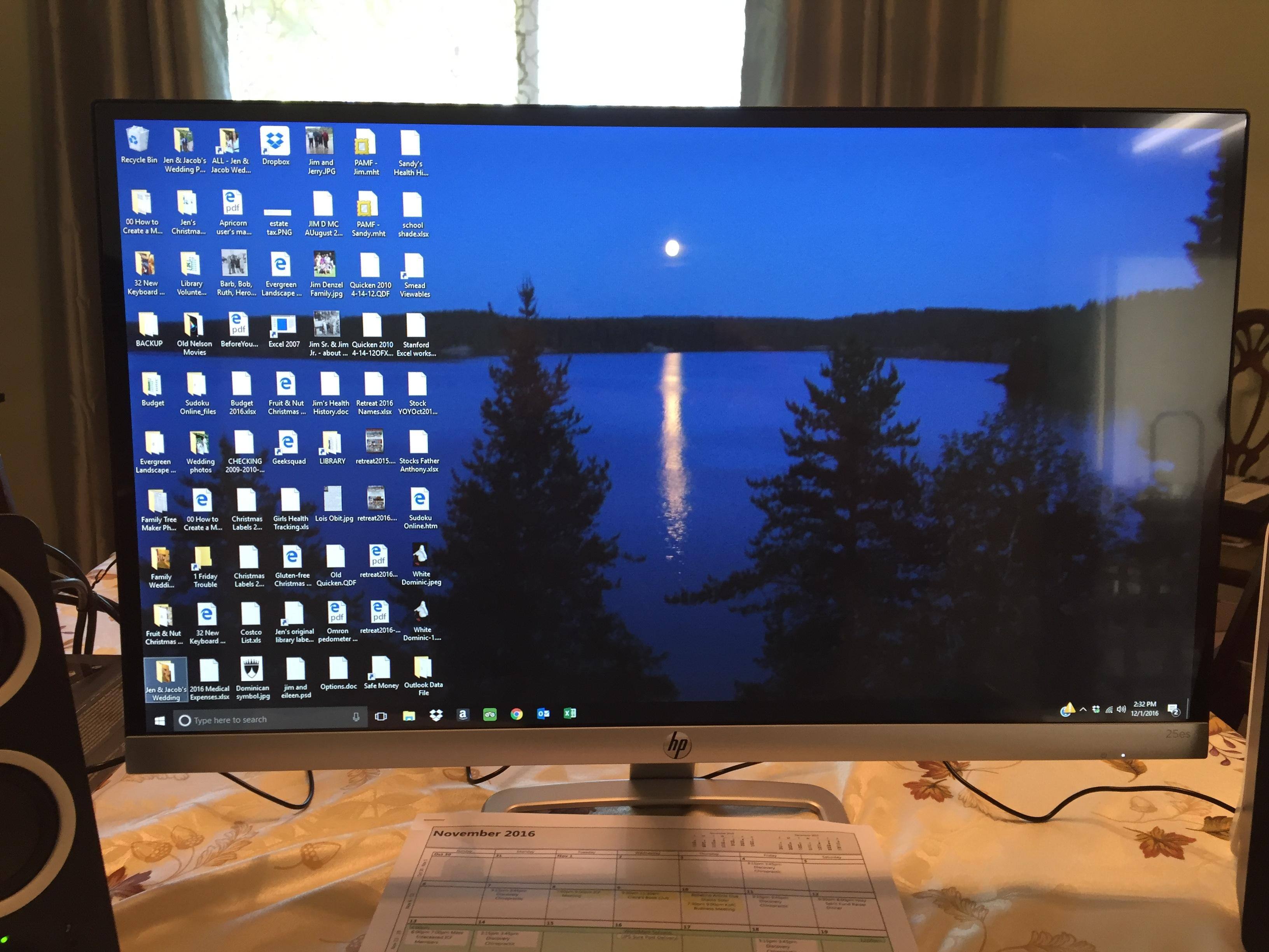 Full monitor screen showing data icons containing personal info icons., click to load a larger version