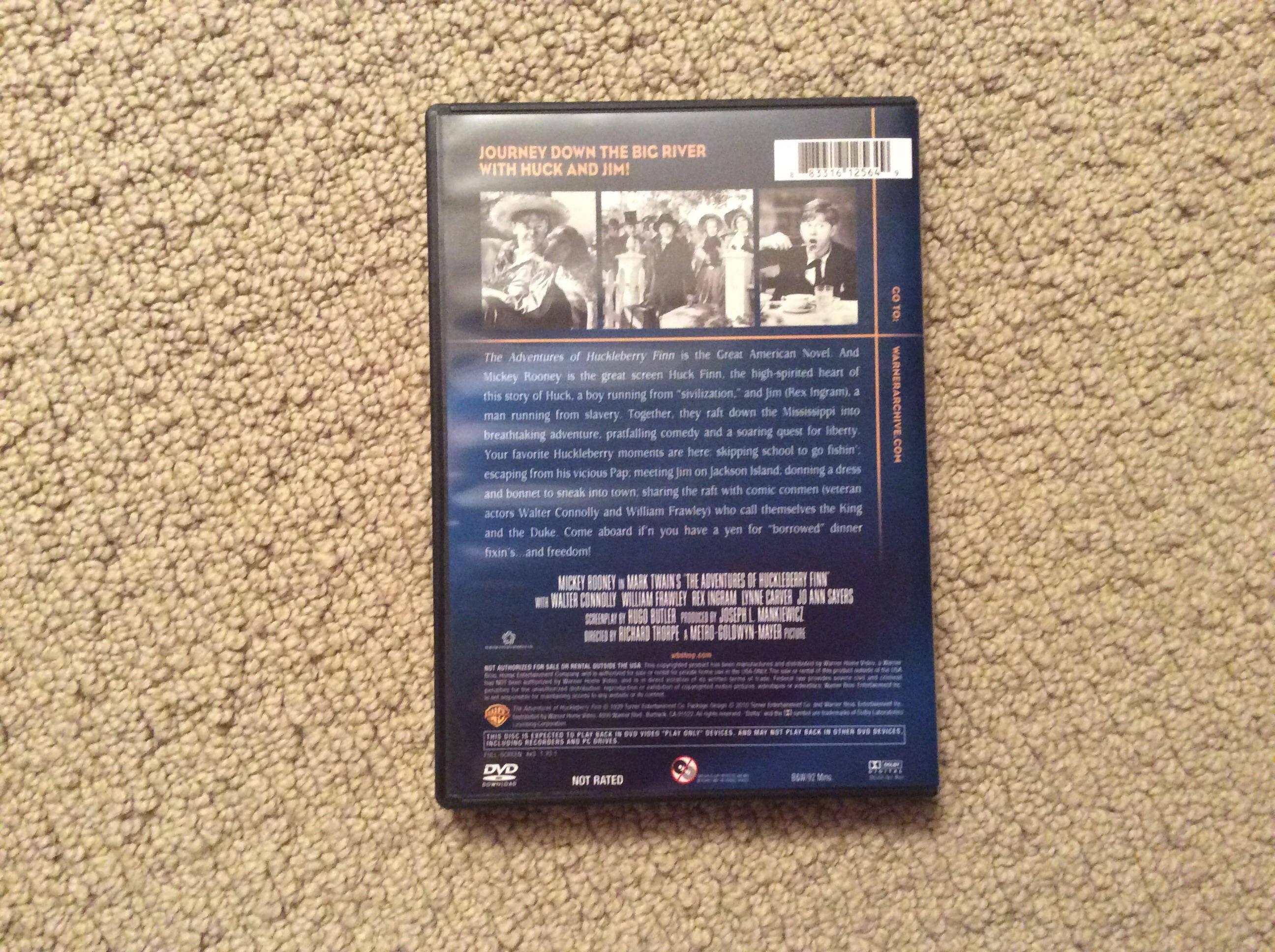 Back of DVD, click to load a larger version