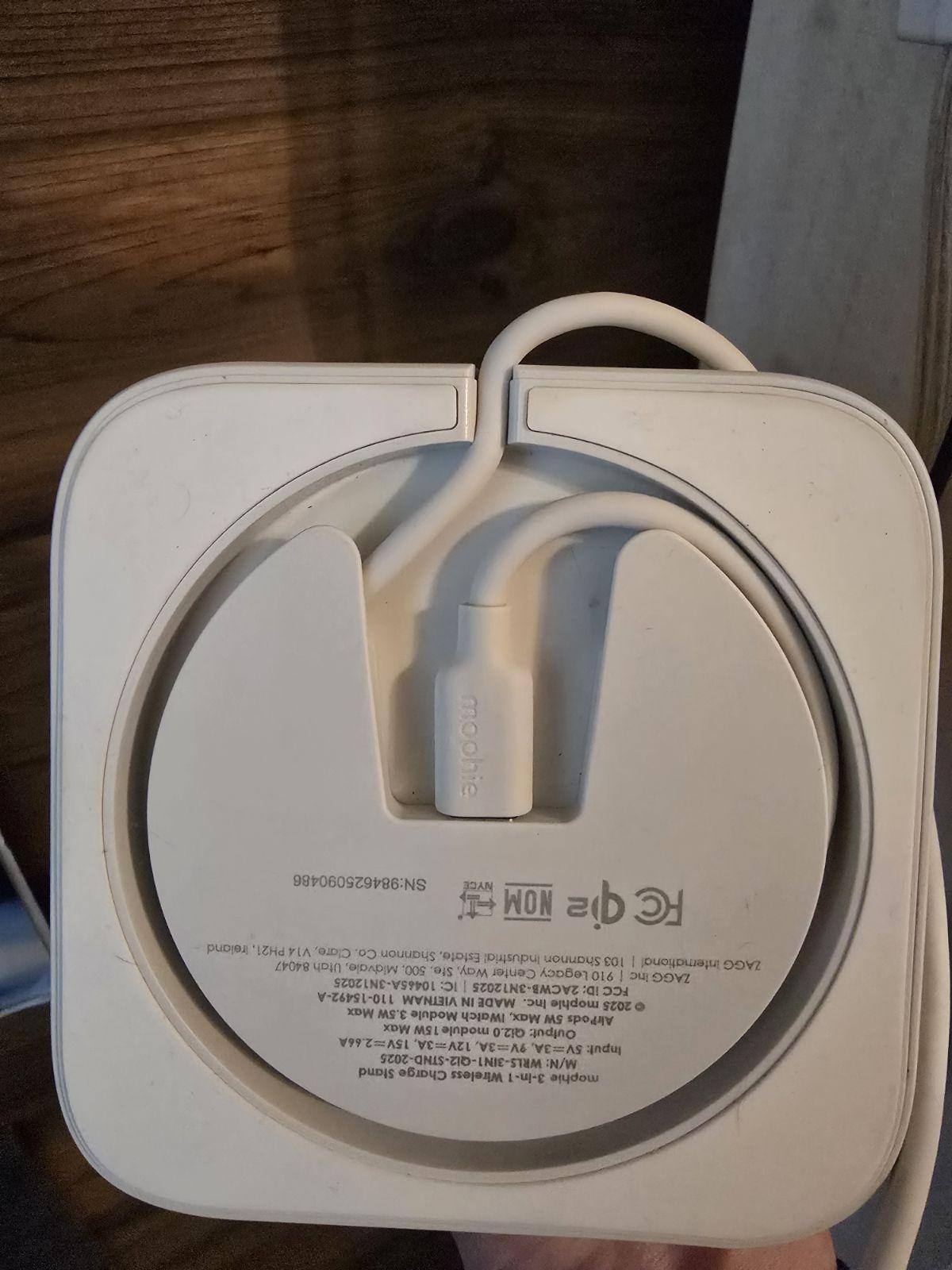 The base is sturdy, preventing tipping, and allows for cable management., click to load a larger version