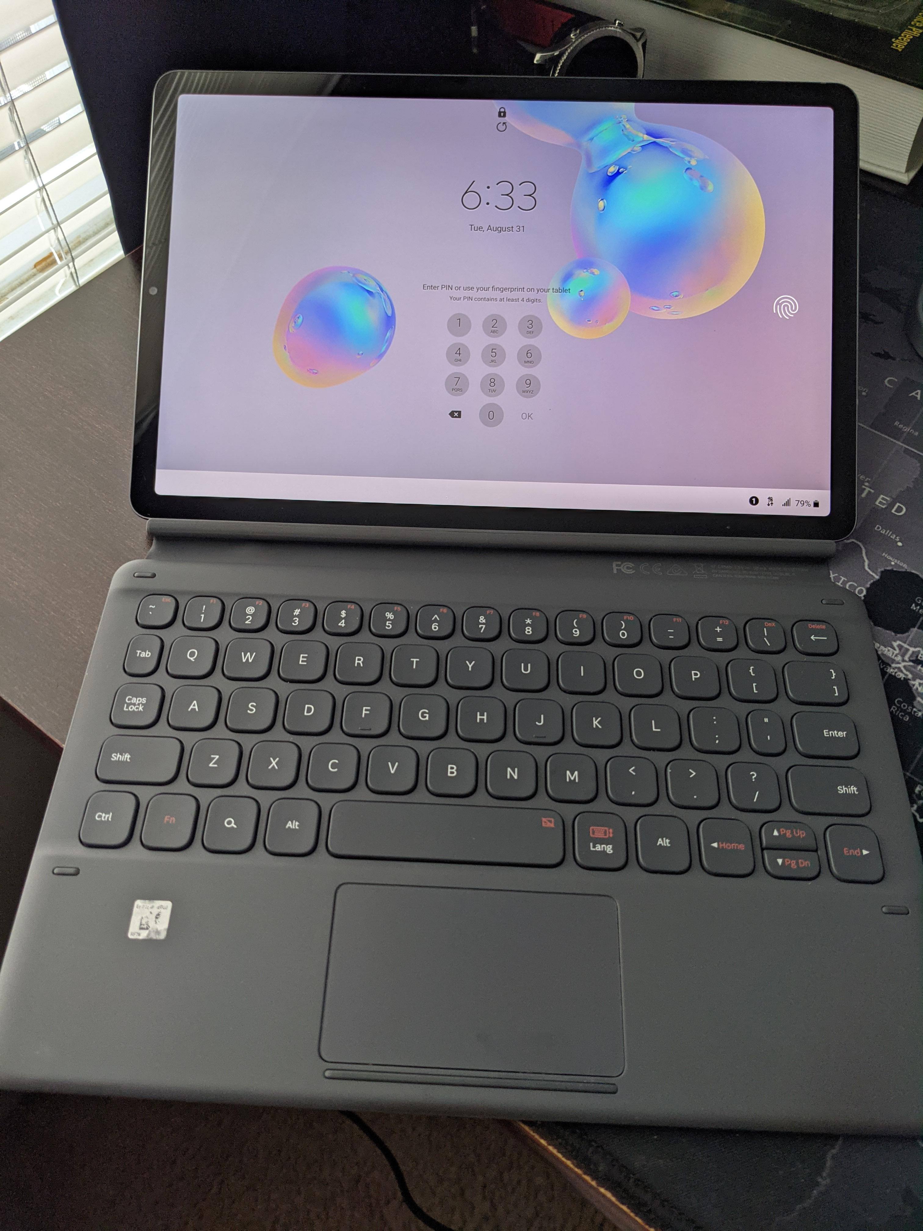 Samsung Book Cover Keyboard for Galaxy Tab S6 Gray EF