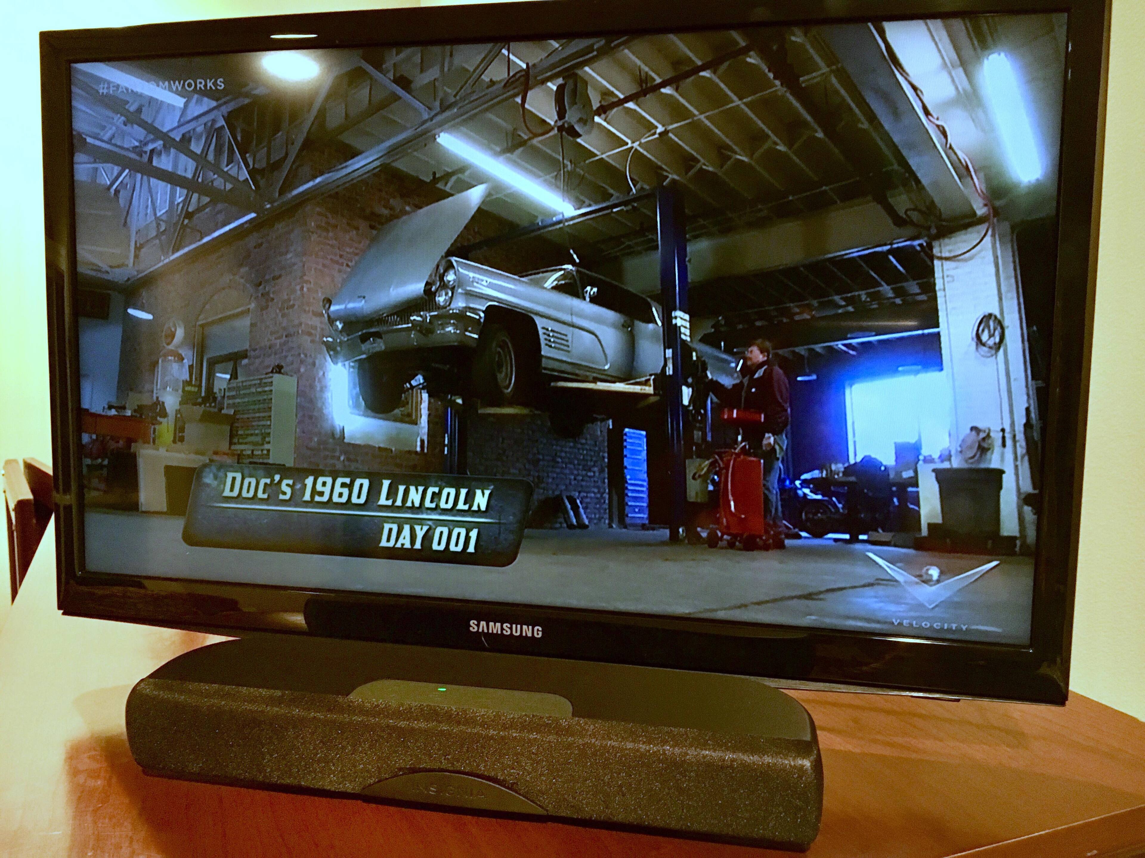 Insgnia soundbar and Samsung 24" TV, click to load a larger version