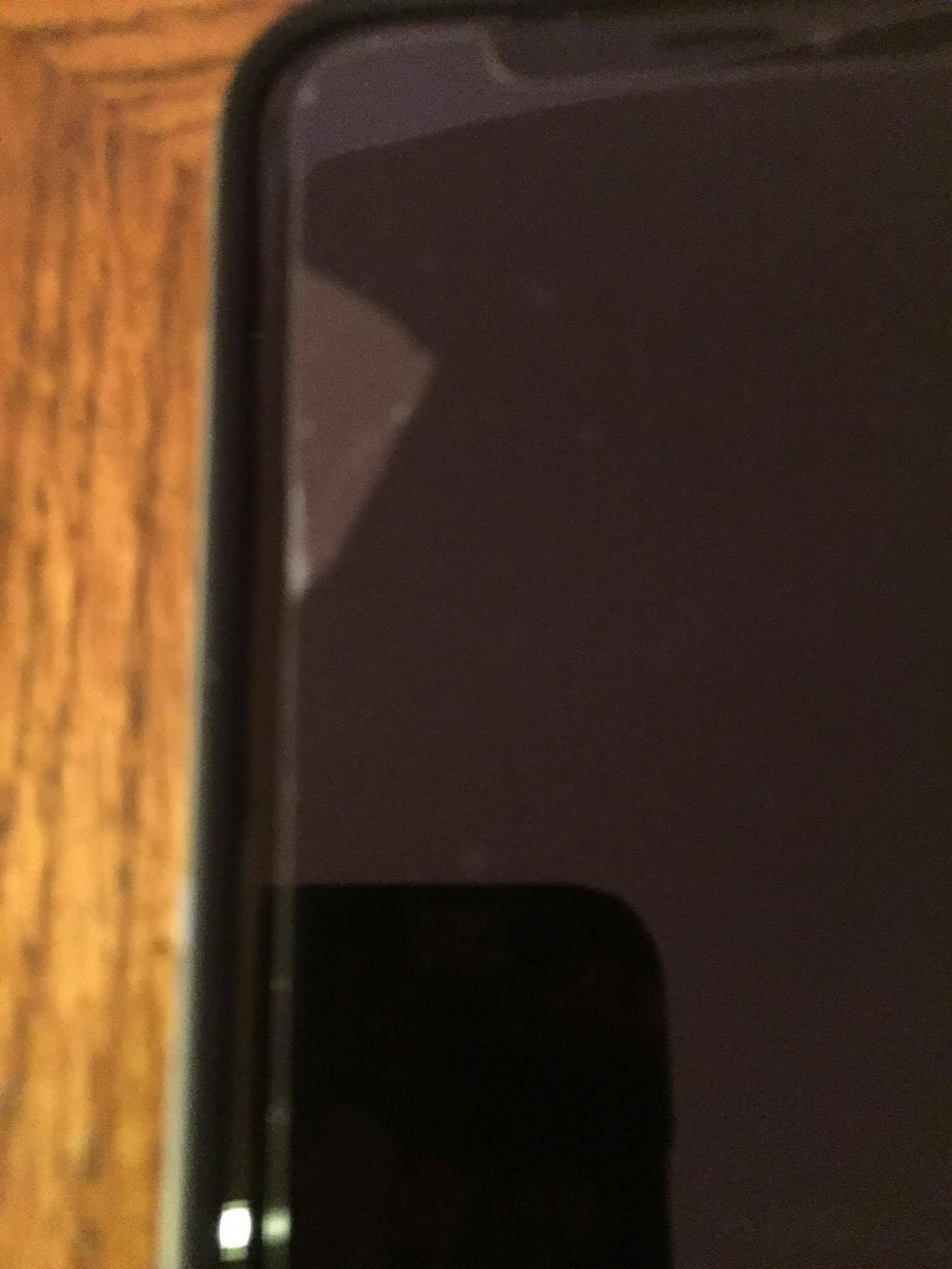 Close up on cracked corner, click to load a larger version