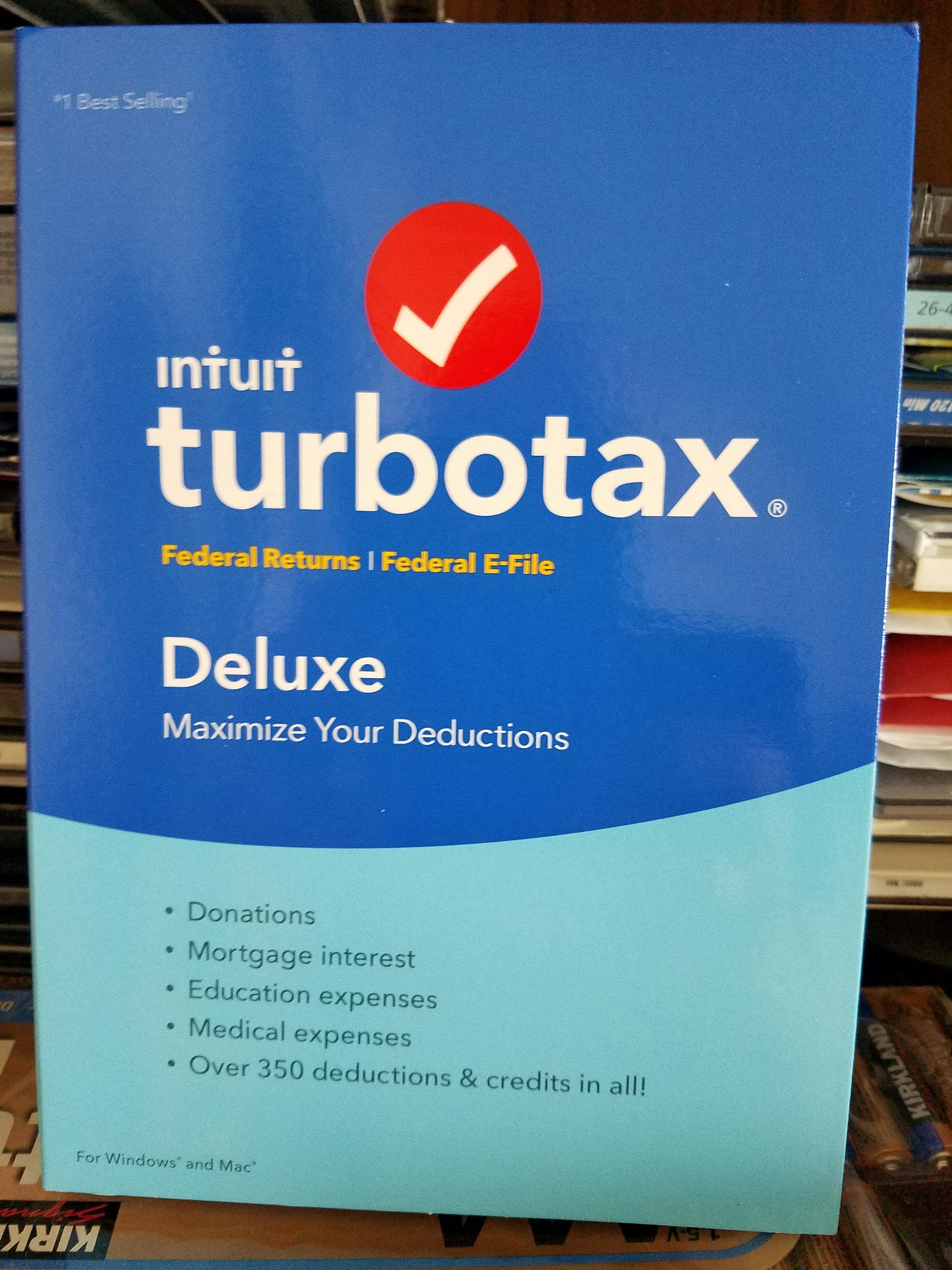Turbo Tax Deluxe, click to load a larger version