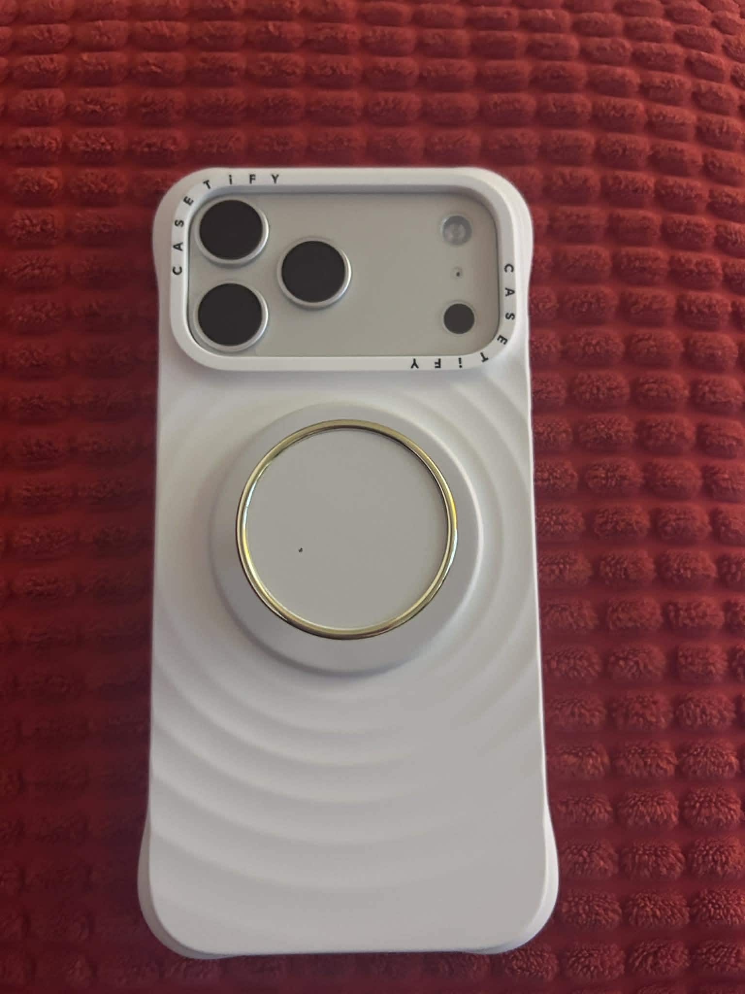 CASETiFY Apple iPhone 17 Pro Max Ripple Case White CTF-34739846