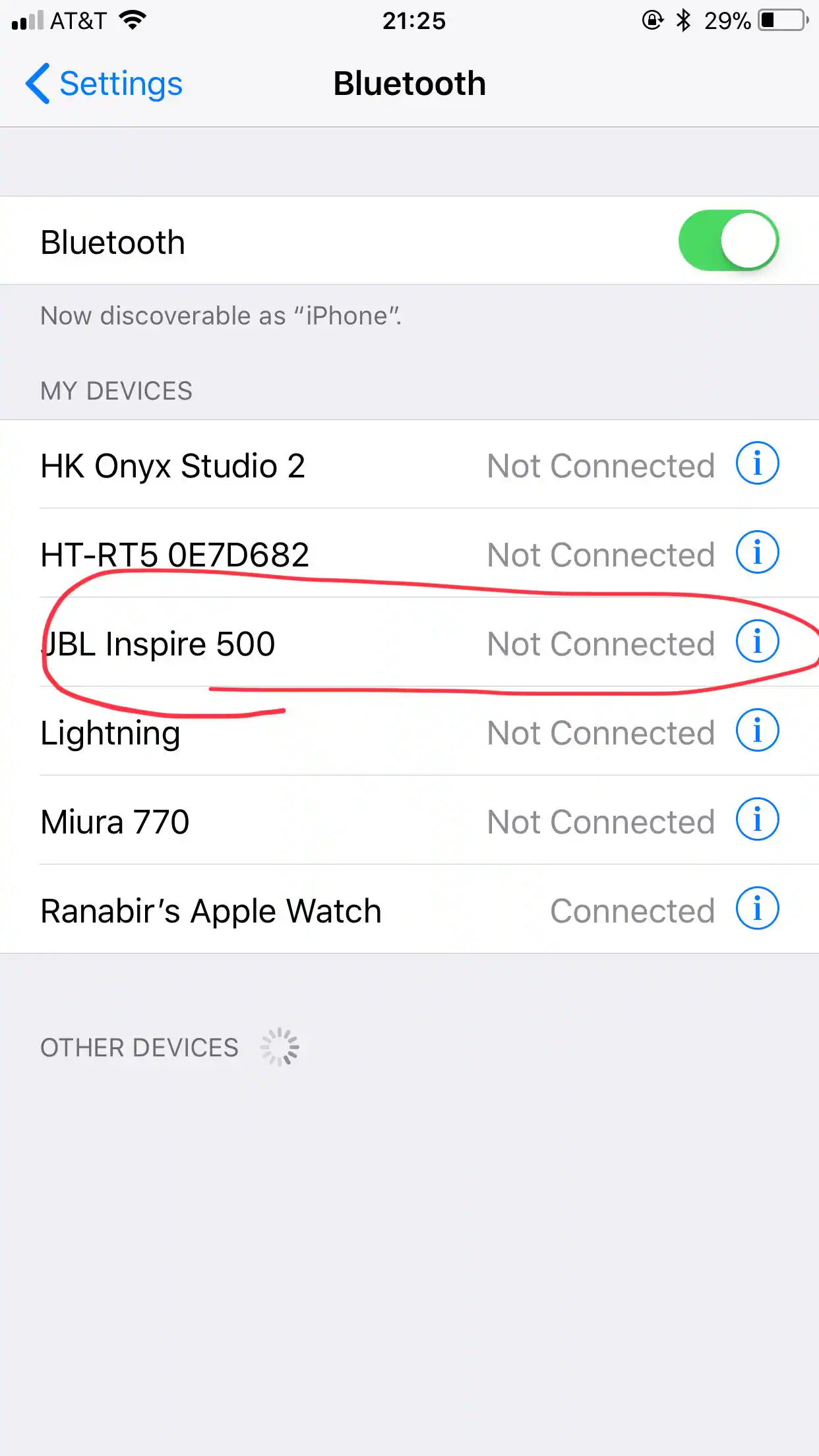 Paired to my phone Bluetooth, click to load a larger version