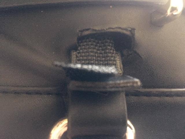 one of the straps where the outside material ripped, click to load a larger version