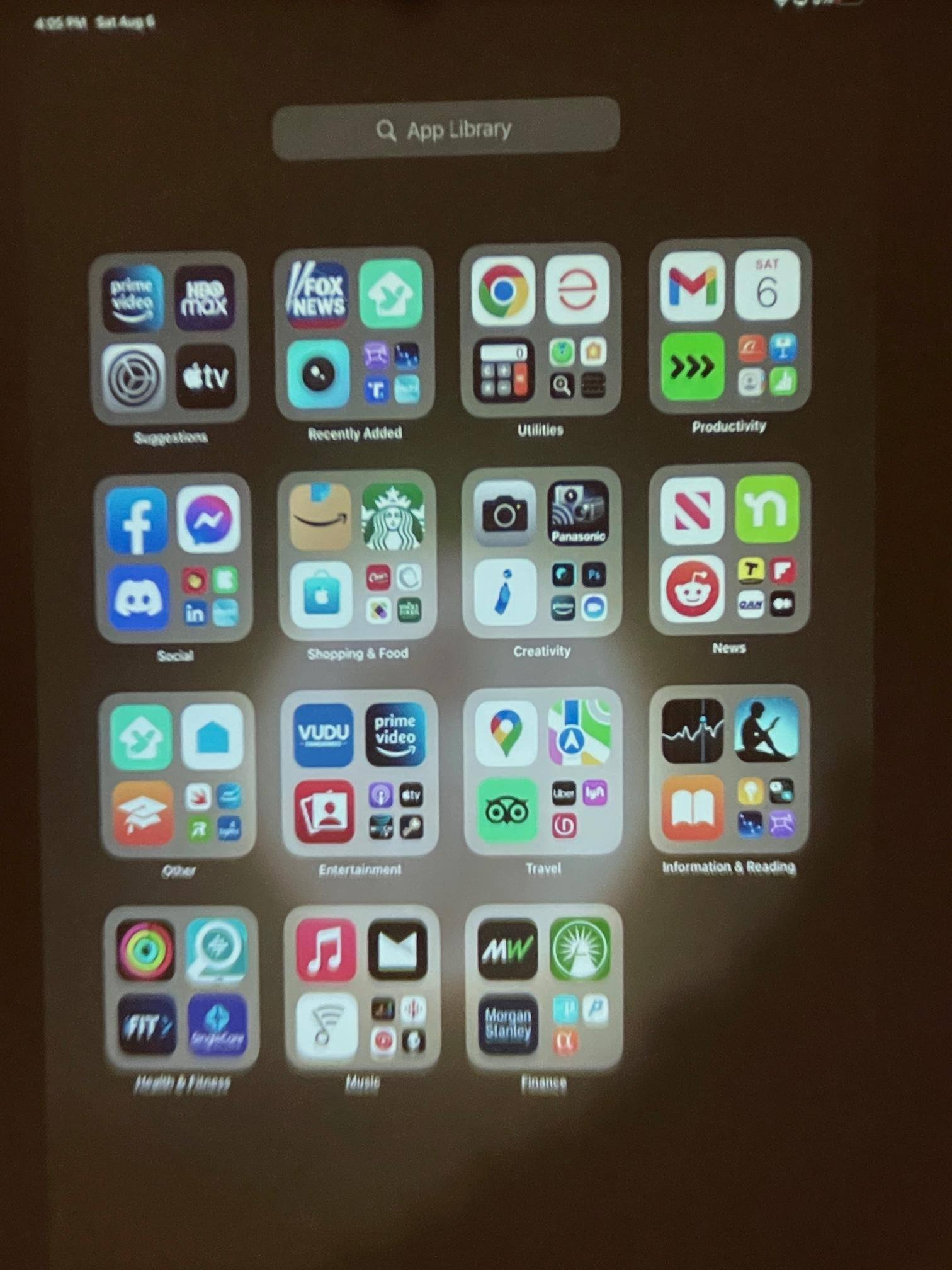 iPhone "cast" to screen, click to load a larger version