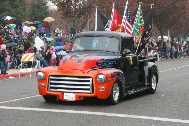 My Marine Husband and I in the Veterans Day Parade Fresno, Ca., click to load a larger version