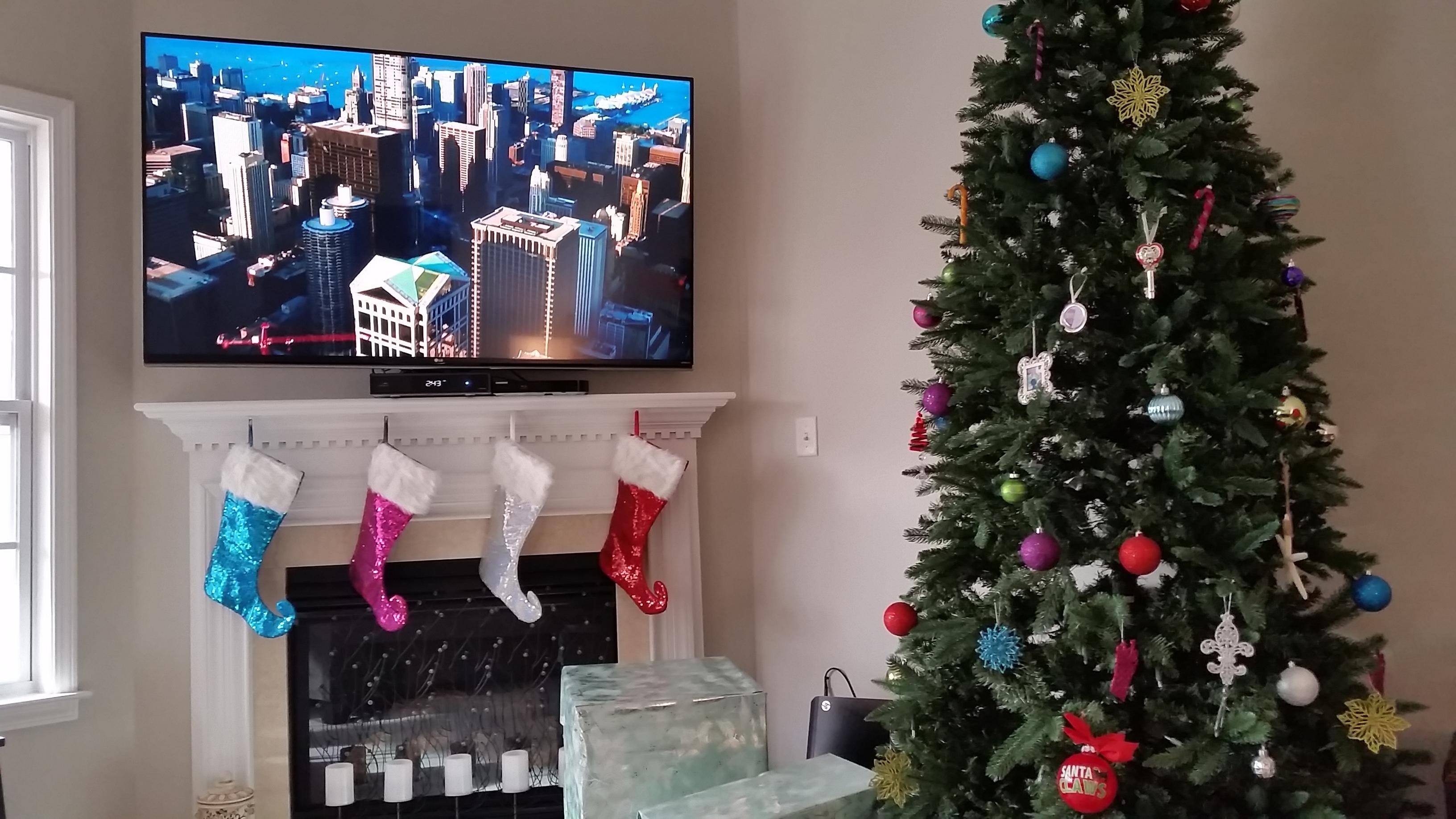 LG 8600 mounted on a Rocketfish full motion mount, click to load a larger version