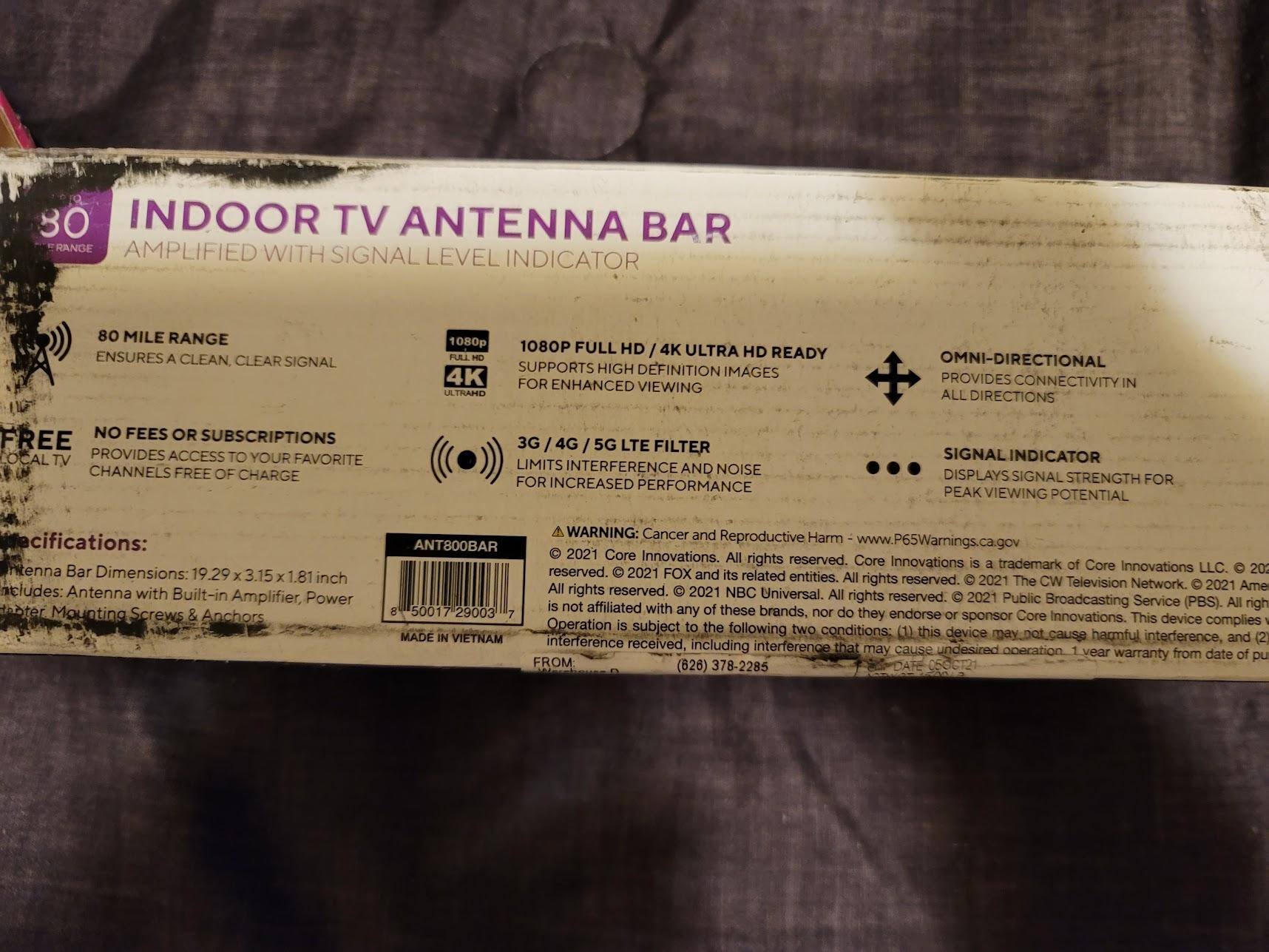 Specs on the box, click to load a larger version