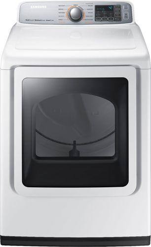 Samsung - 7.4 Cu. Ft. 11-Cycle Electric Dryer with Steam - White, click to load a larger version