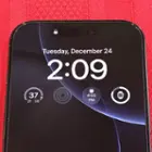 Front view of the phone through the glass, click to load a larger version