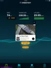 5G connection speedtest, click to load a larger version
