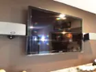 We used a/v shelves to mount these next to a 46" television., click to load a larger version