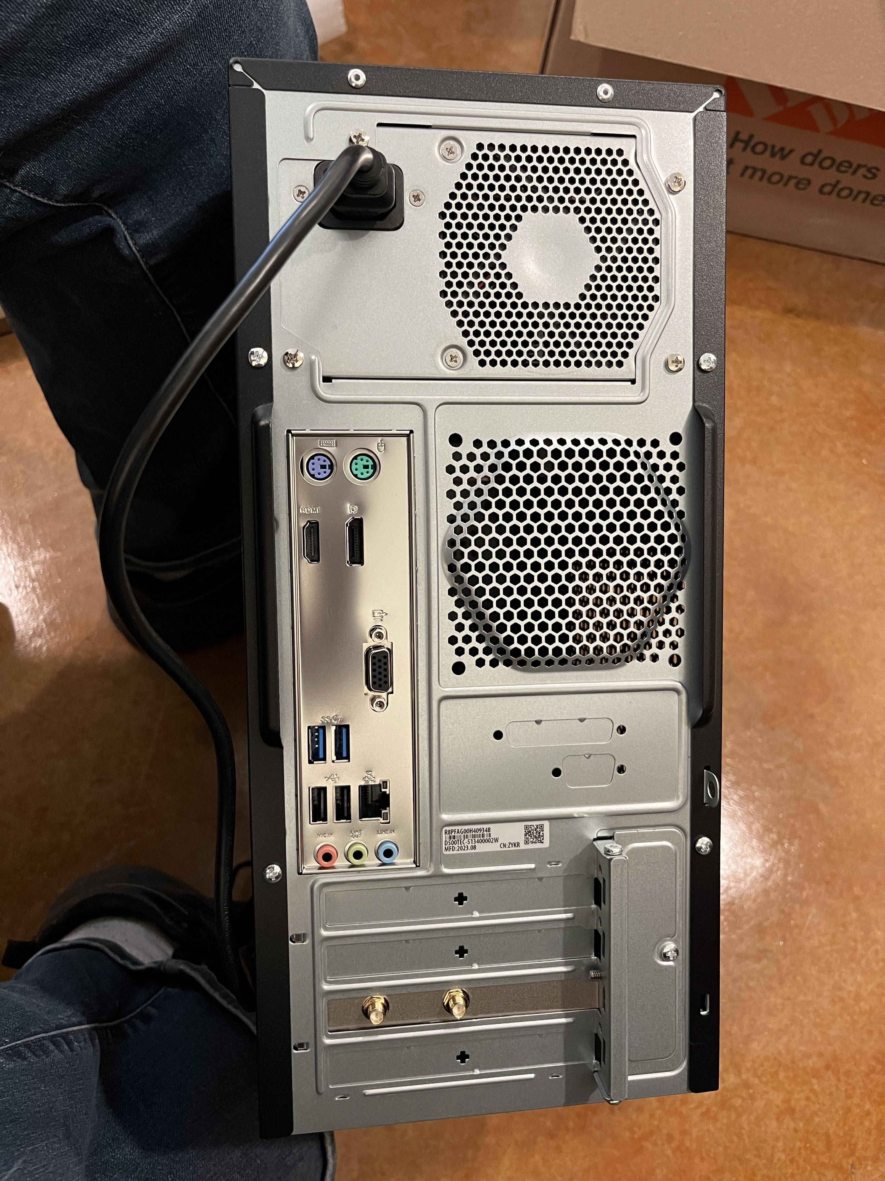 Back of the tower, click to load a larger version