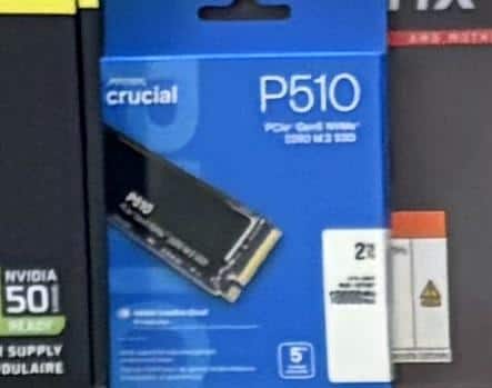 Crucial P510 2TB Internal SSD PCIe Gen 5 x4 NVMe M.2 for Laptop