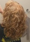 Hair after warm setting drying,, click to load a larger version