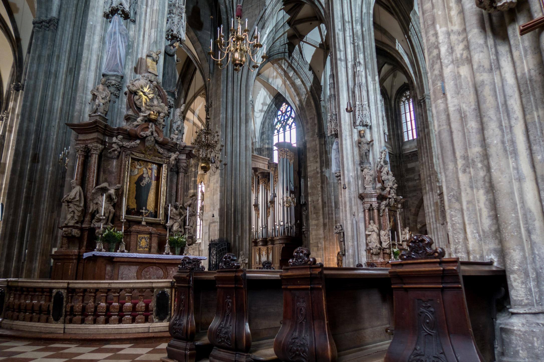 Low light inside Cathedral, click to load a larger version
