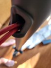 Worn through brake cable covering out of the box, click to load a larger version