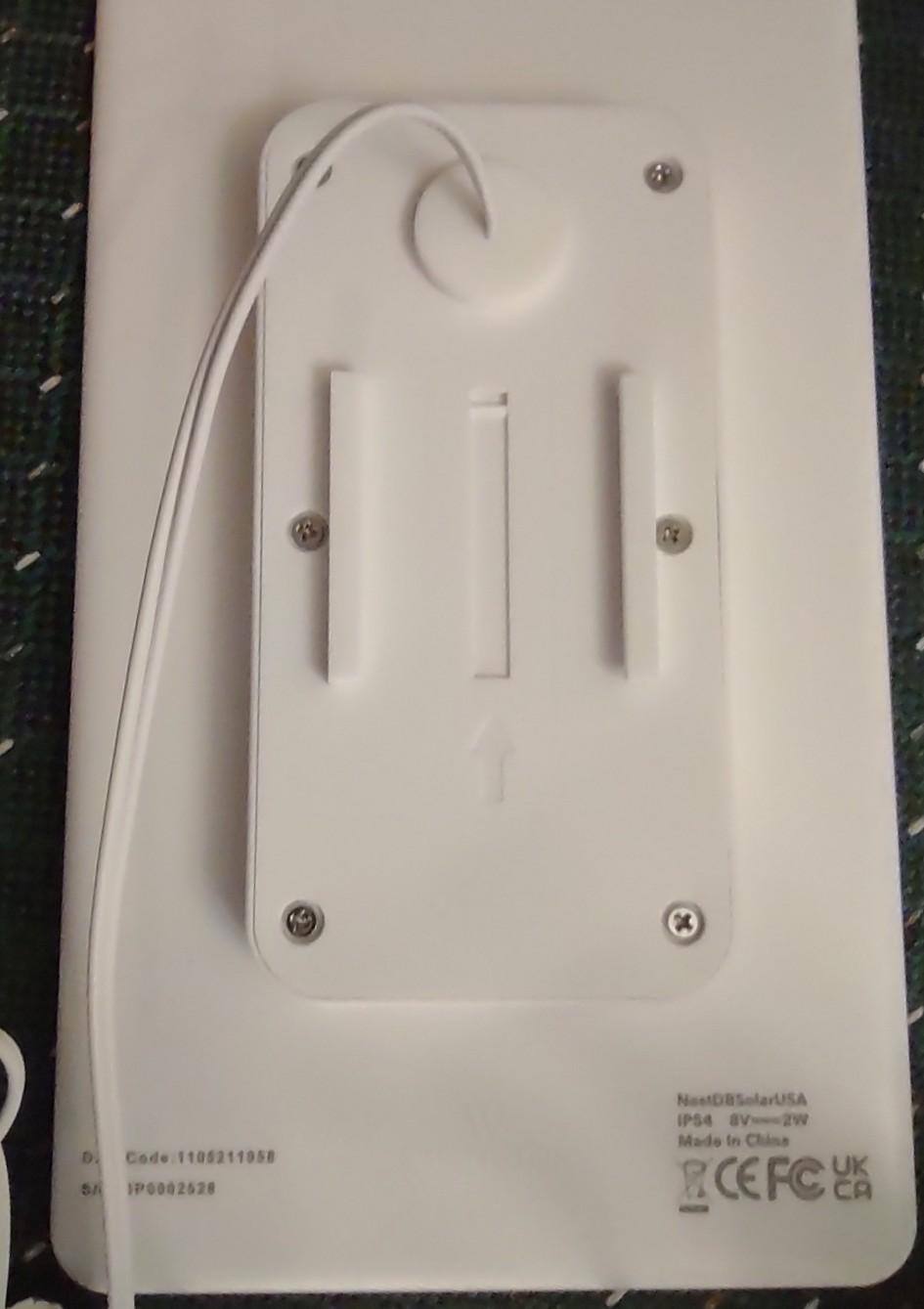 Slide in bracket for mounting post. IP54 weather rated panel., click to load a larger version