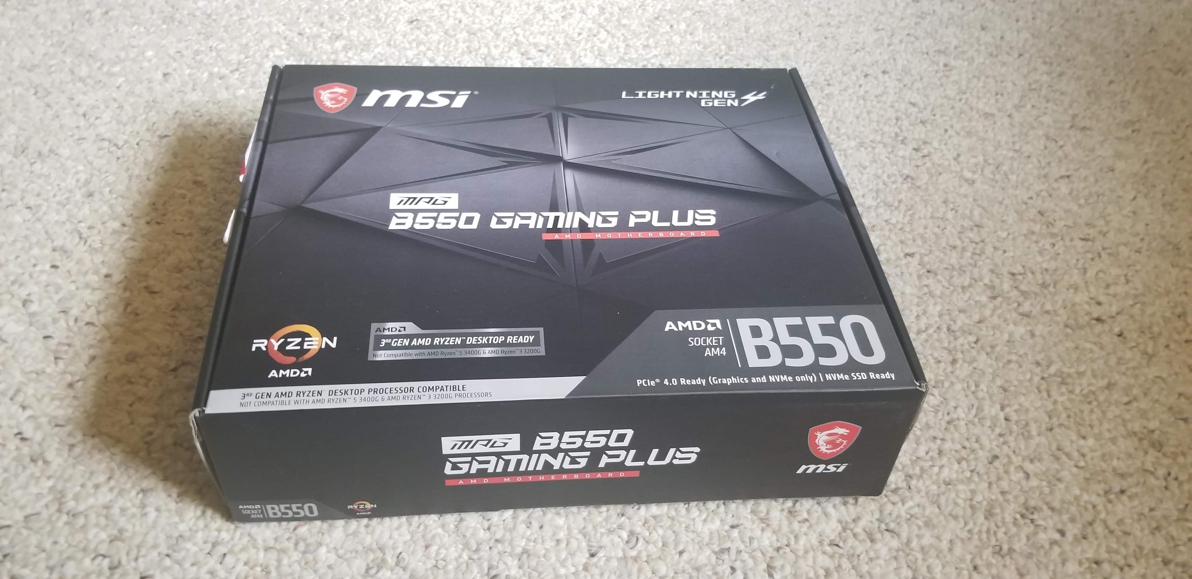 MSI B550 GAMING PLUS (Socket AM4) AMD B550 ATX DDR4 Motherboard