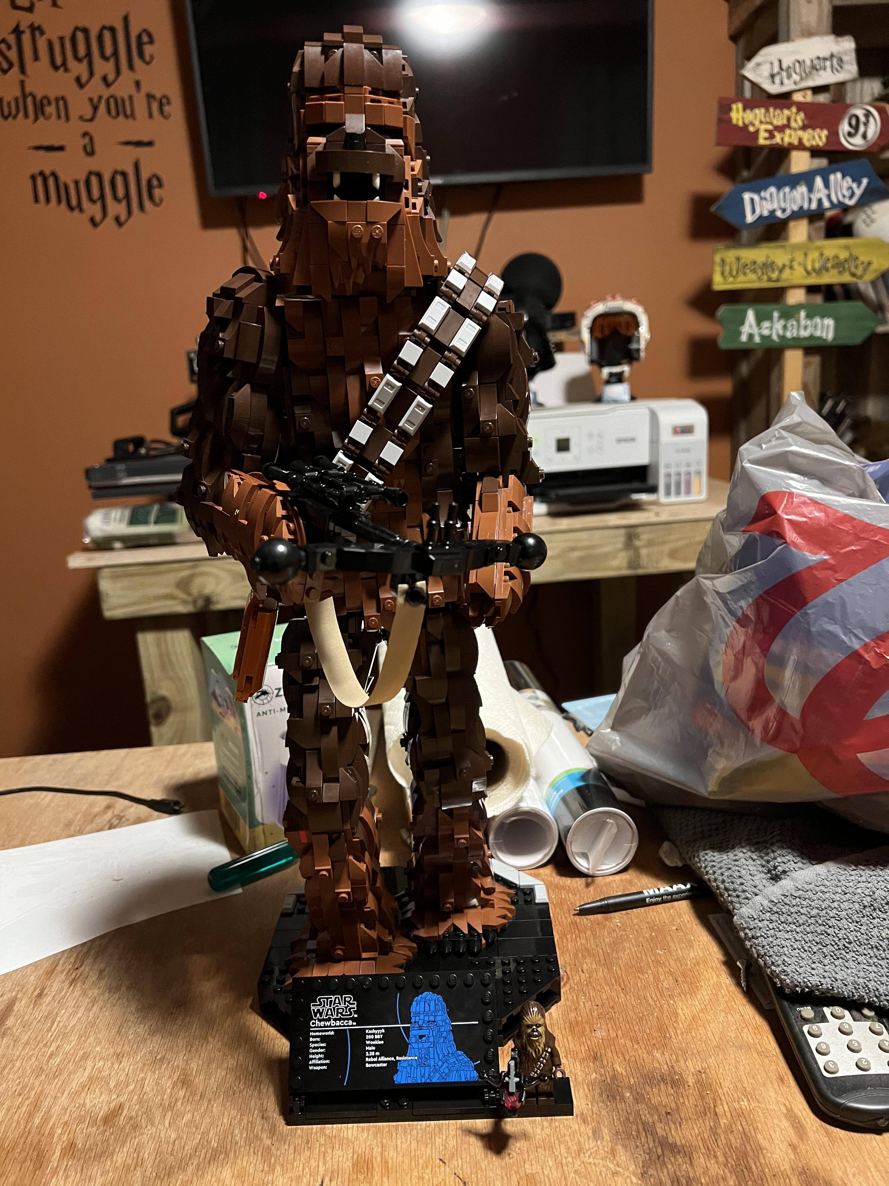 LEGO Star Wars Chewbacca Figure Building Set for Adults 75371
