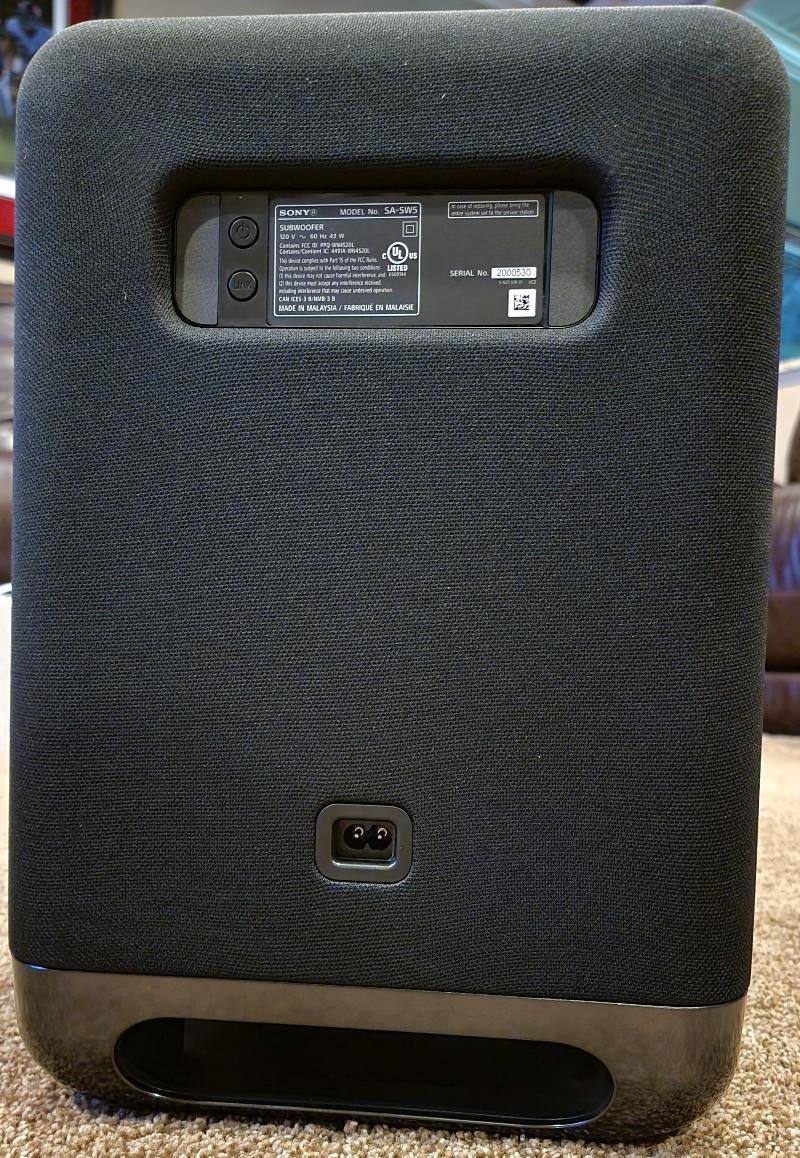 Rear of the sub, click to load a larger version