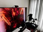 Can notice how bright my room is, but you do not see the reflection, the matte finish really improves the visibility without reflection!, click to load a larger version