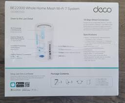 TP Link Deco BE22000 Tri Band Mesh Wi Fi 7 System (3 Pack TP Link Deco BE22000 Tri Band Mesh Wi Fi 7 System (3 Pack