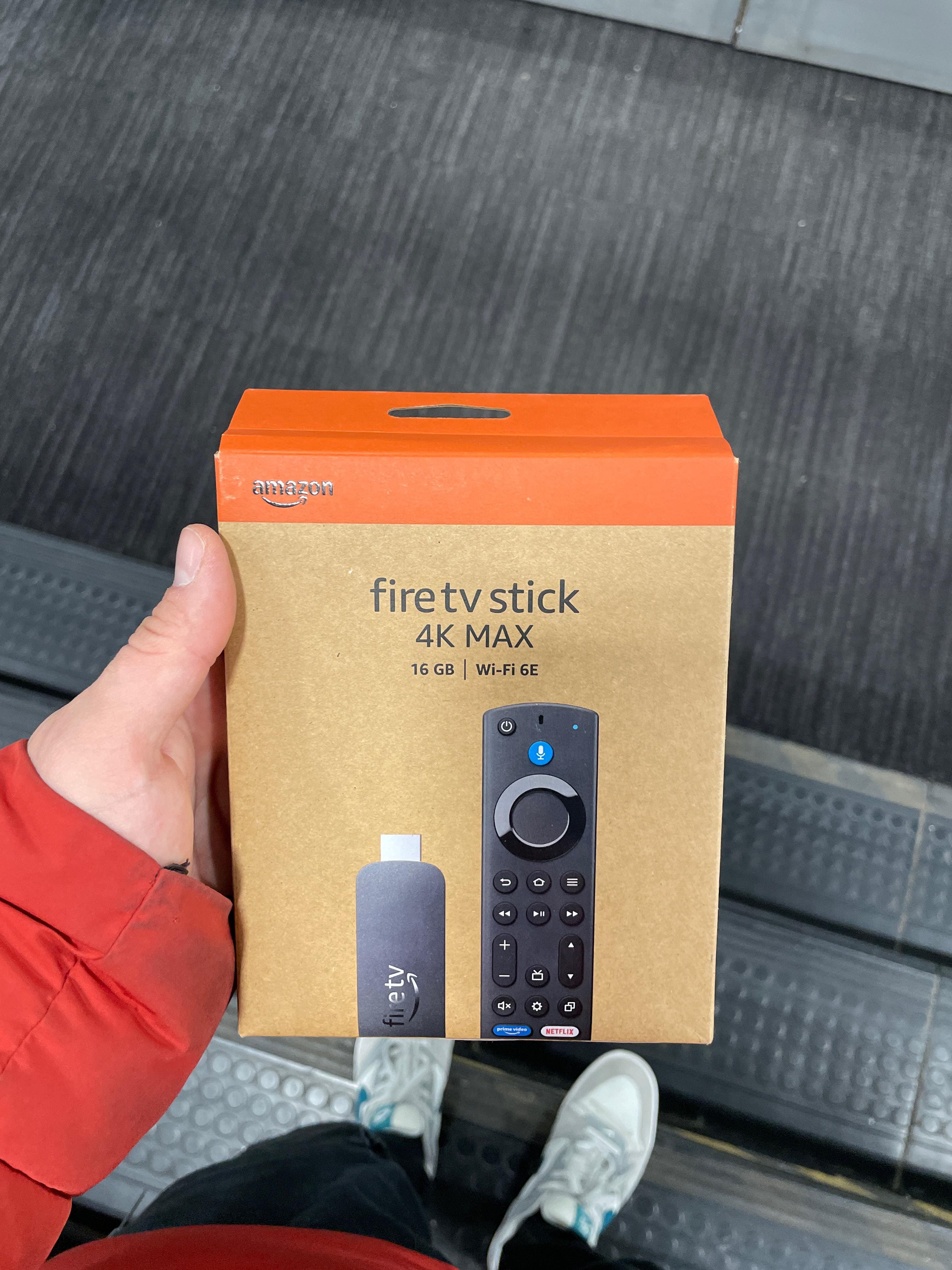 Amazon Fire TV Stick 4K Max streaming device, Wi Fi 6E, Ambient