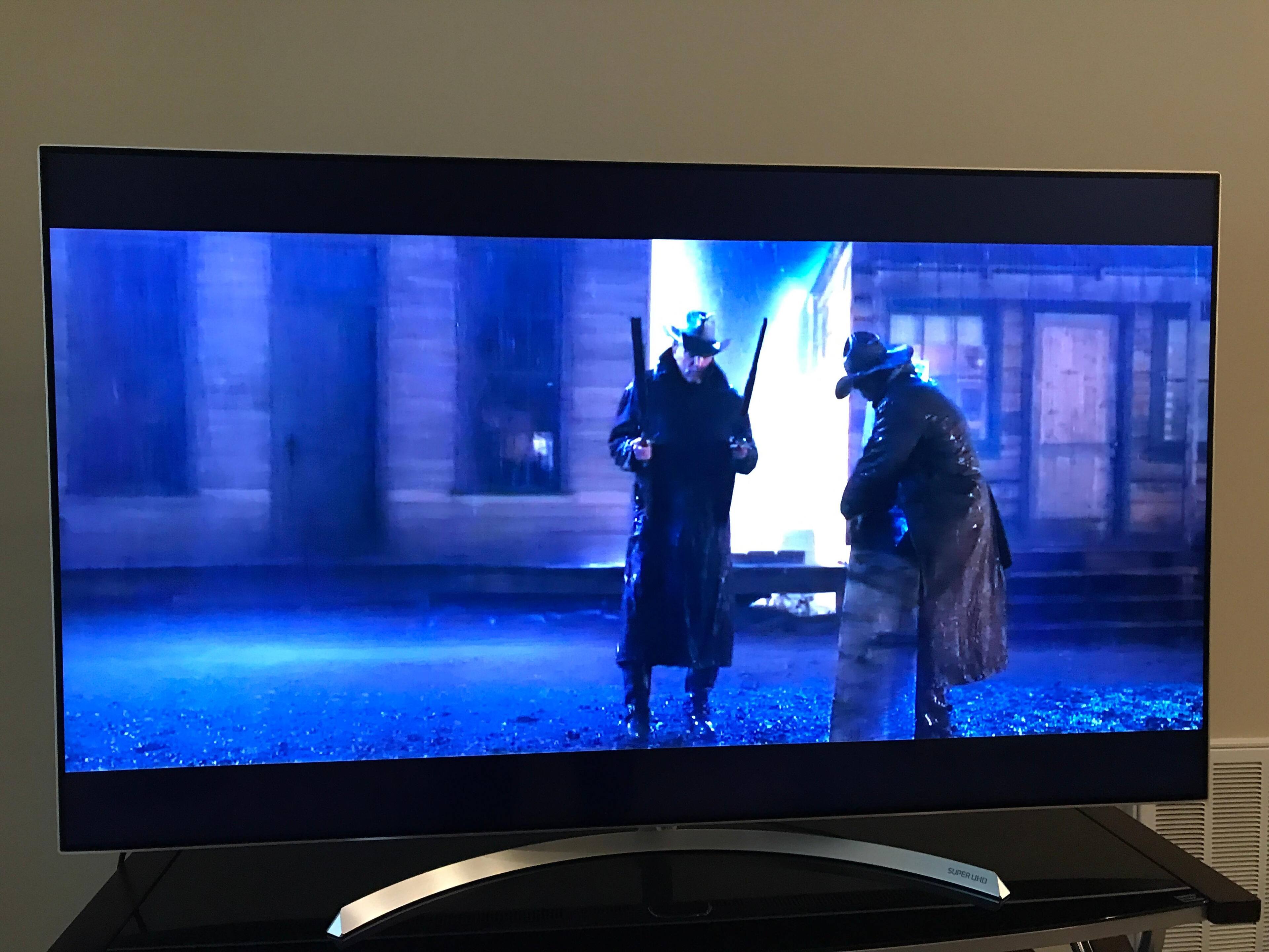 Watching Open Range, click to load a larger version