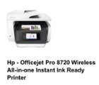 New HP OfficeJet Pro 8720 Color InkJet, Wireless (WiFi), Black & White at  best price in New Delhi