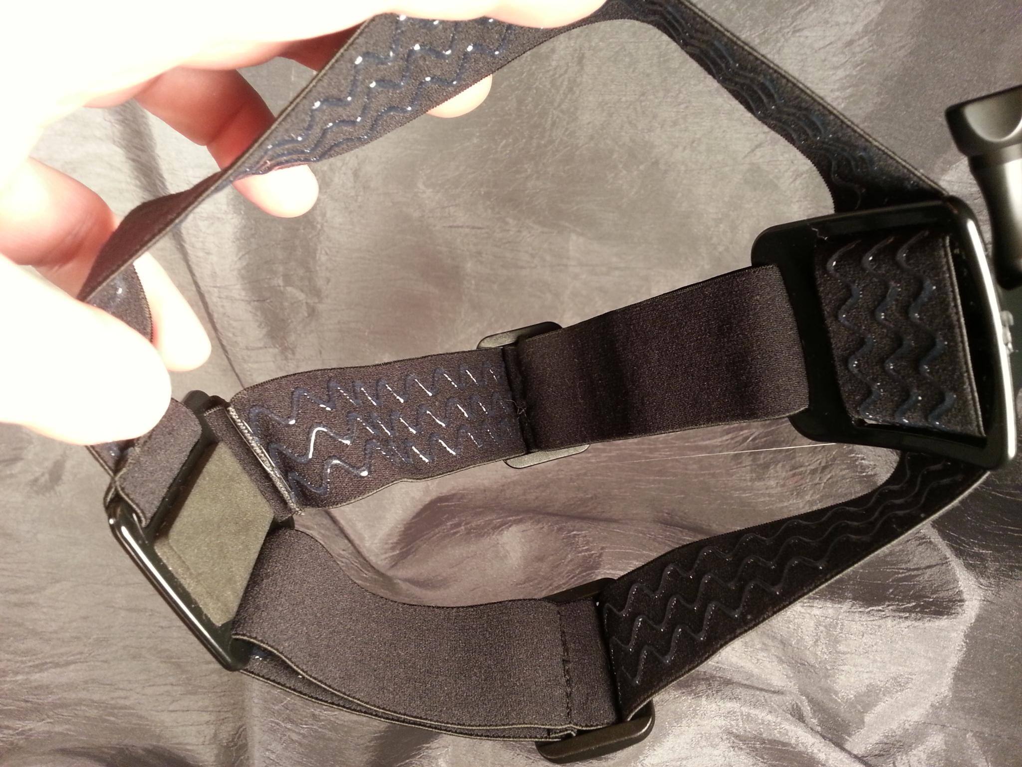 The inside of the head strap. The camera mounts on the right, just out of frame., click to load a larger version
