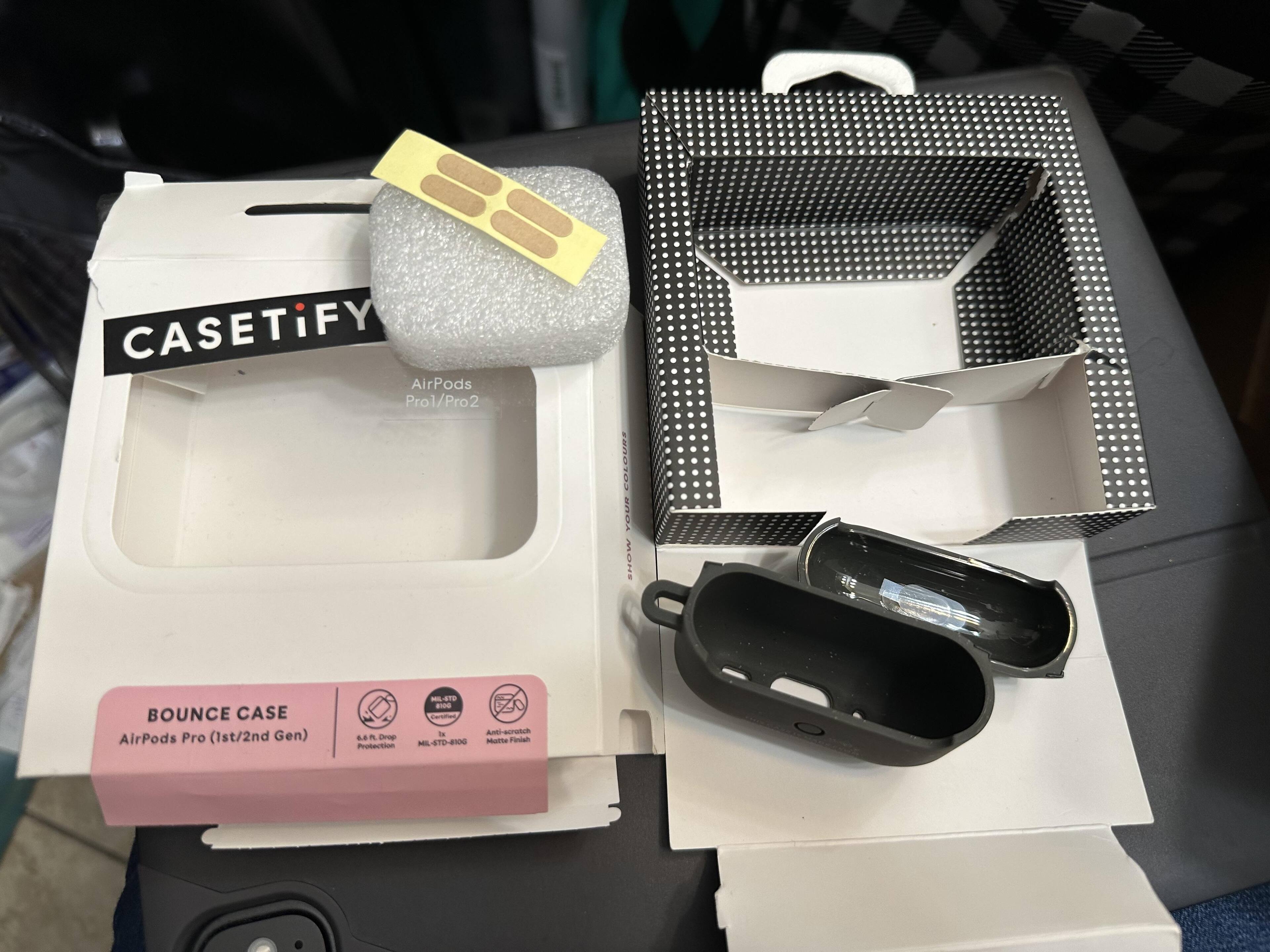 CASETiFY AirPods Pro (2nd Generation) Bounce Case Matte Charcoal