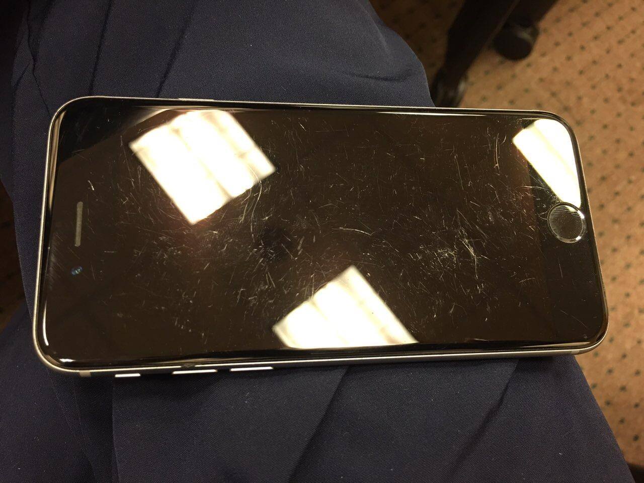 Scratches on phone, click to load a larger version