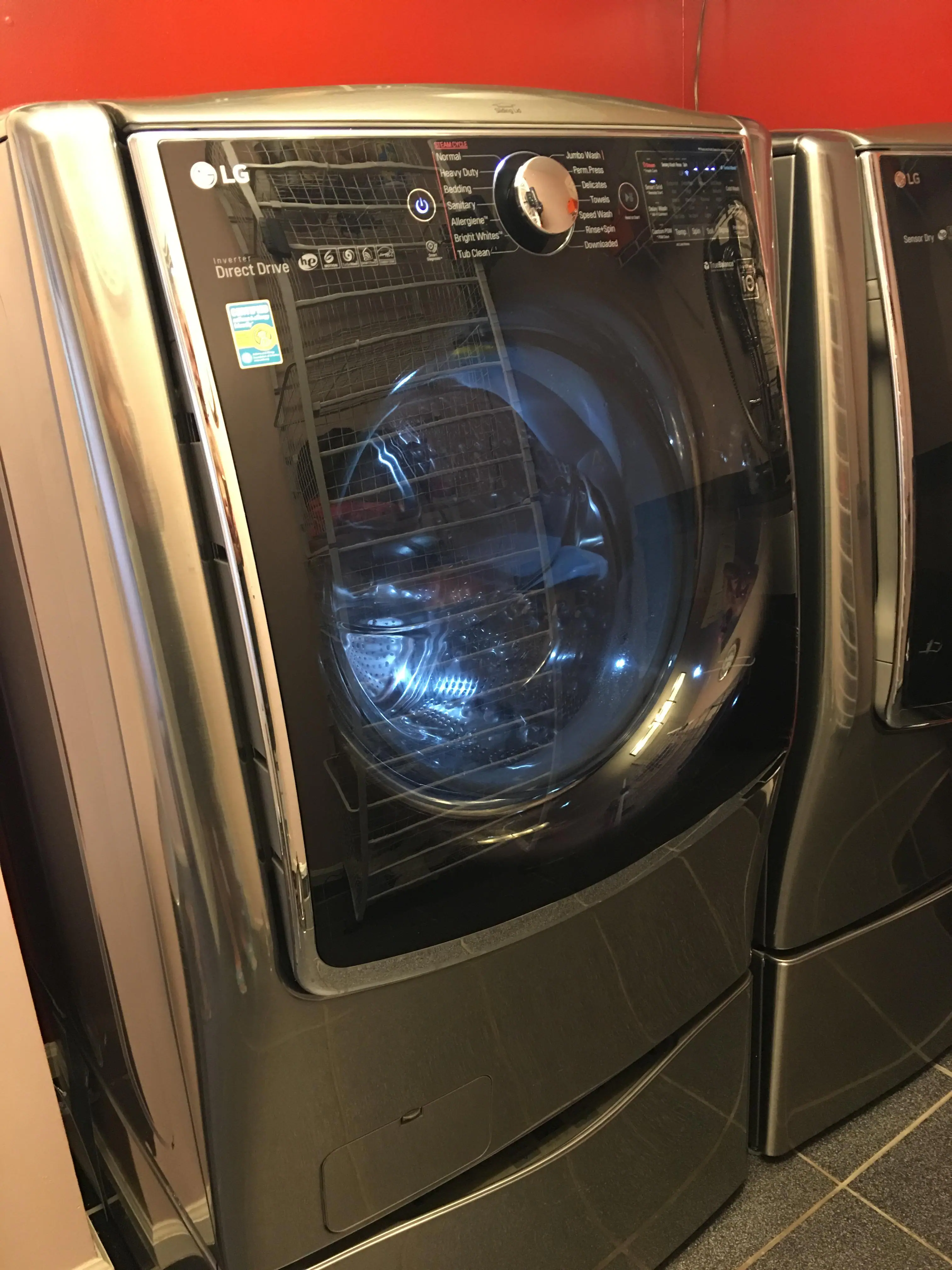 SideKick Washer is shown below the main washer, click to load a larger version