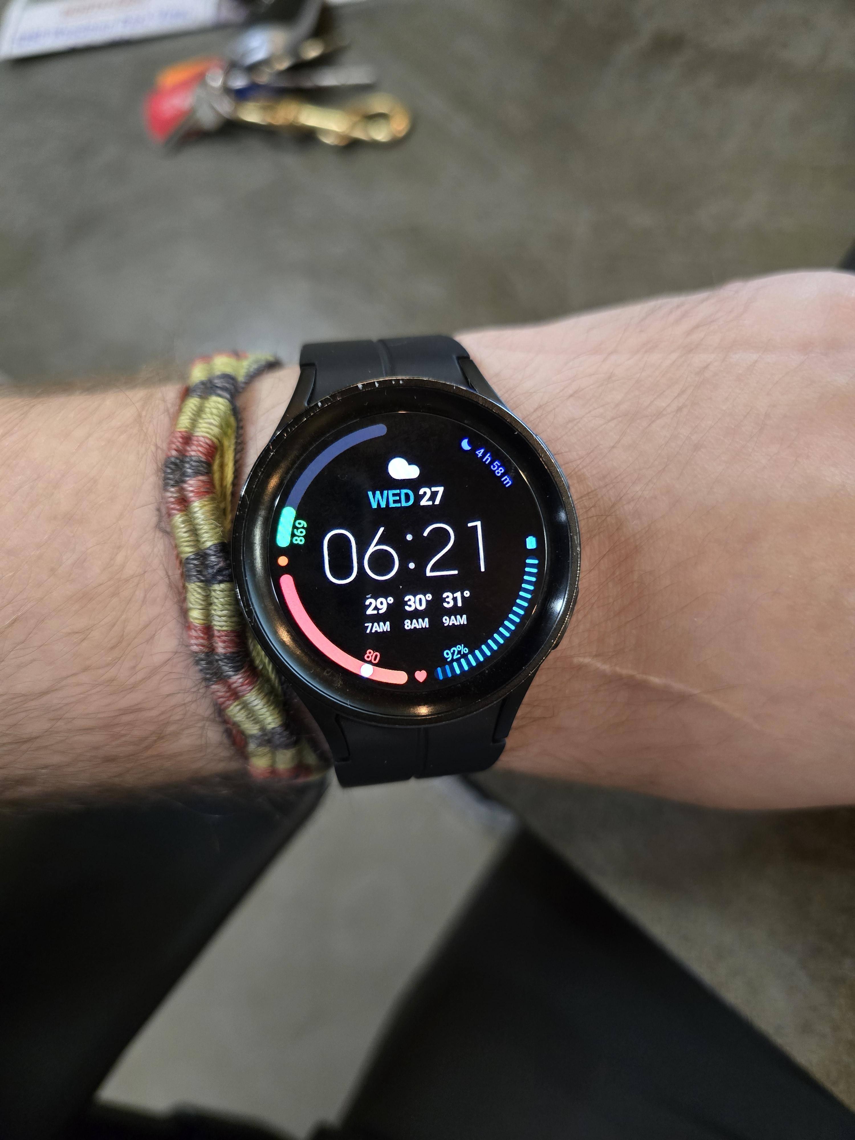 Galaxy Watch5 Pro 45mm｜ブラックチタニウム国内正規品｜ Samsung Galaxy Watch5 Pro (45 mm, Black Titanium) Smart