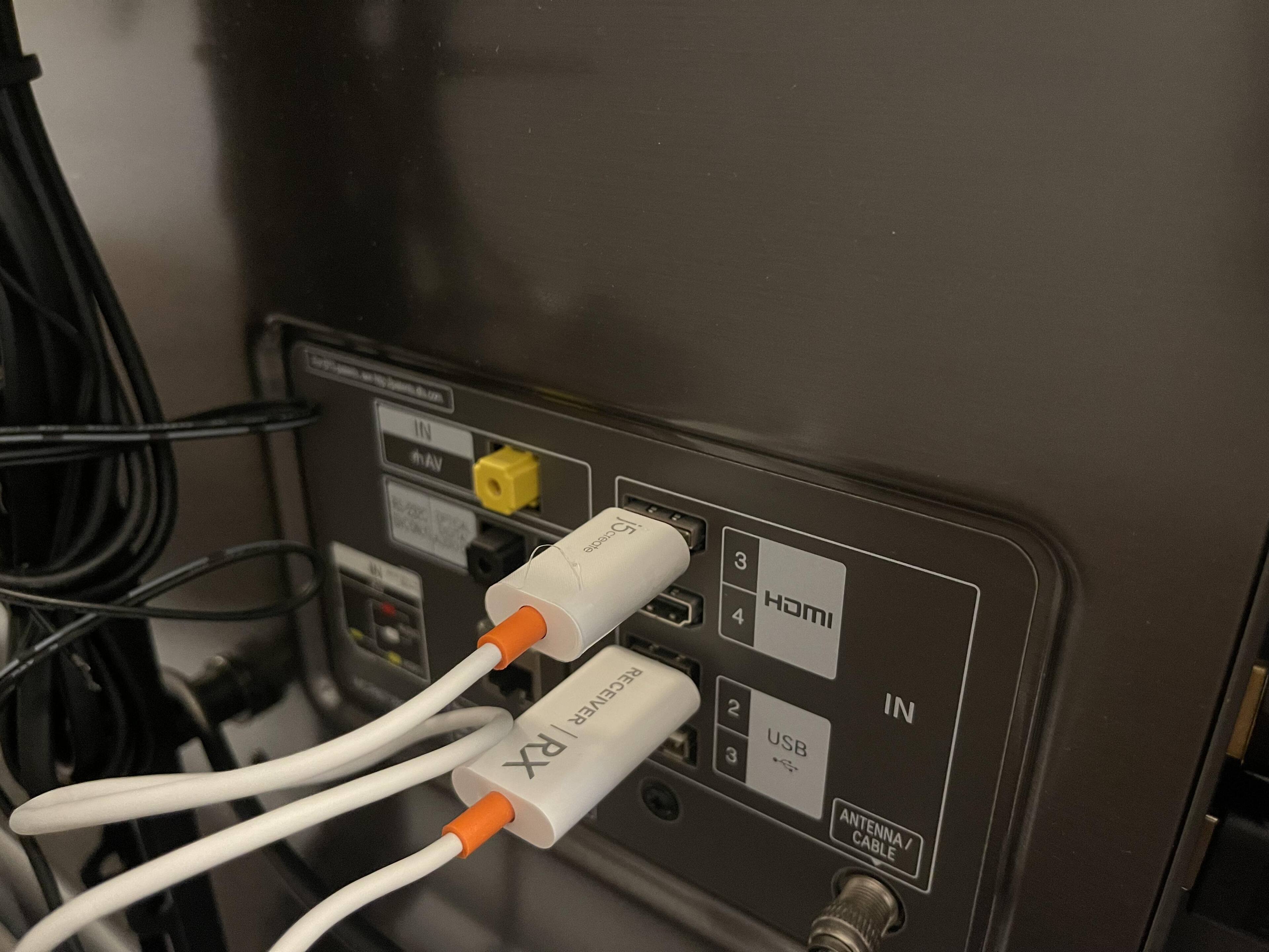 Behind tv kind of blocks signal, click to load a larger version