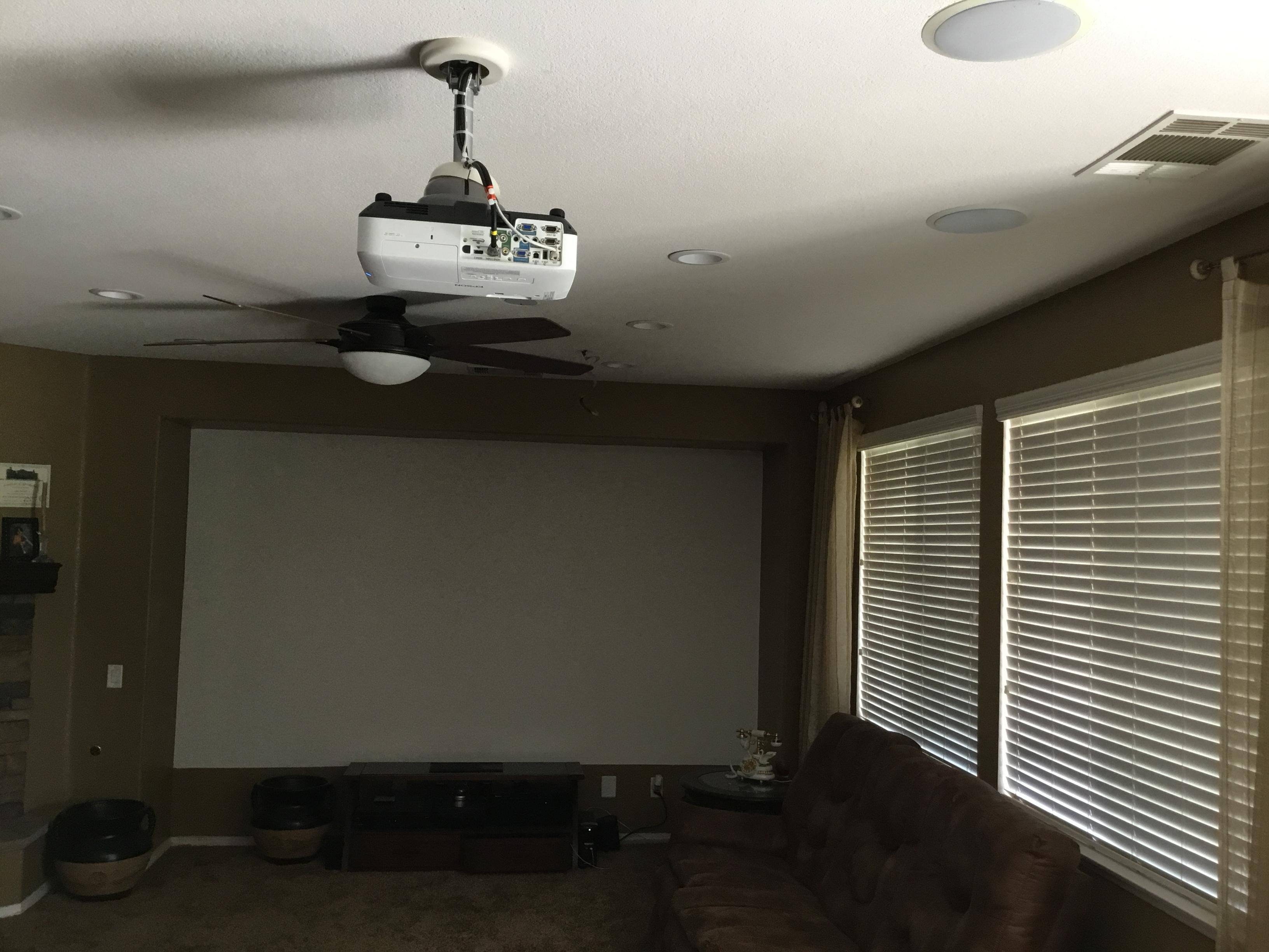 This room has two additional Windows behind the projector, click to load a larger version