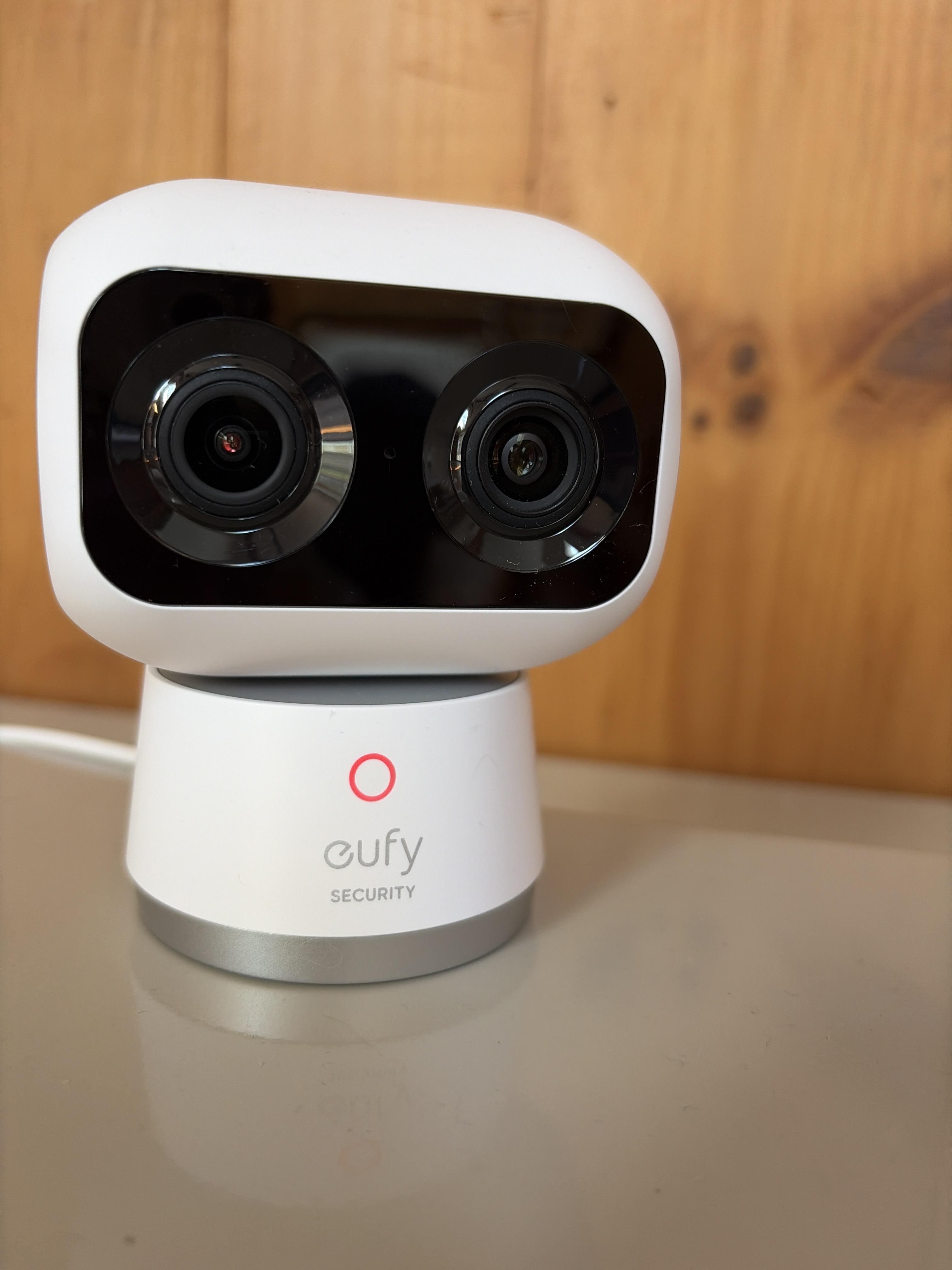 eufy S350 Indoor Wired 4K PTZ Security Camera with Dual Lens White