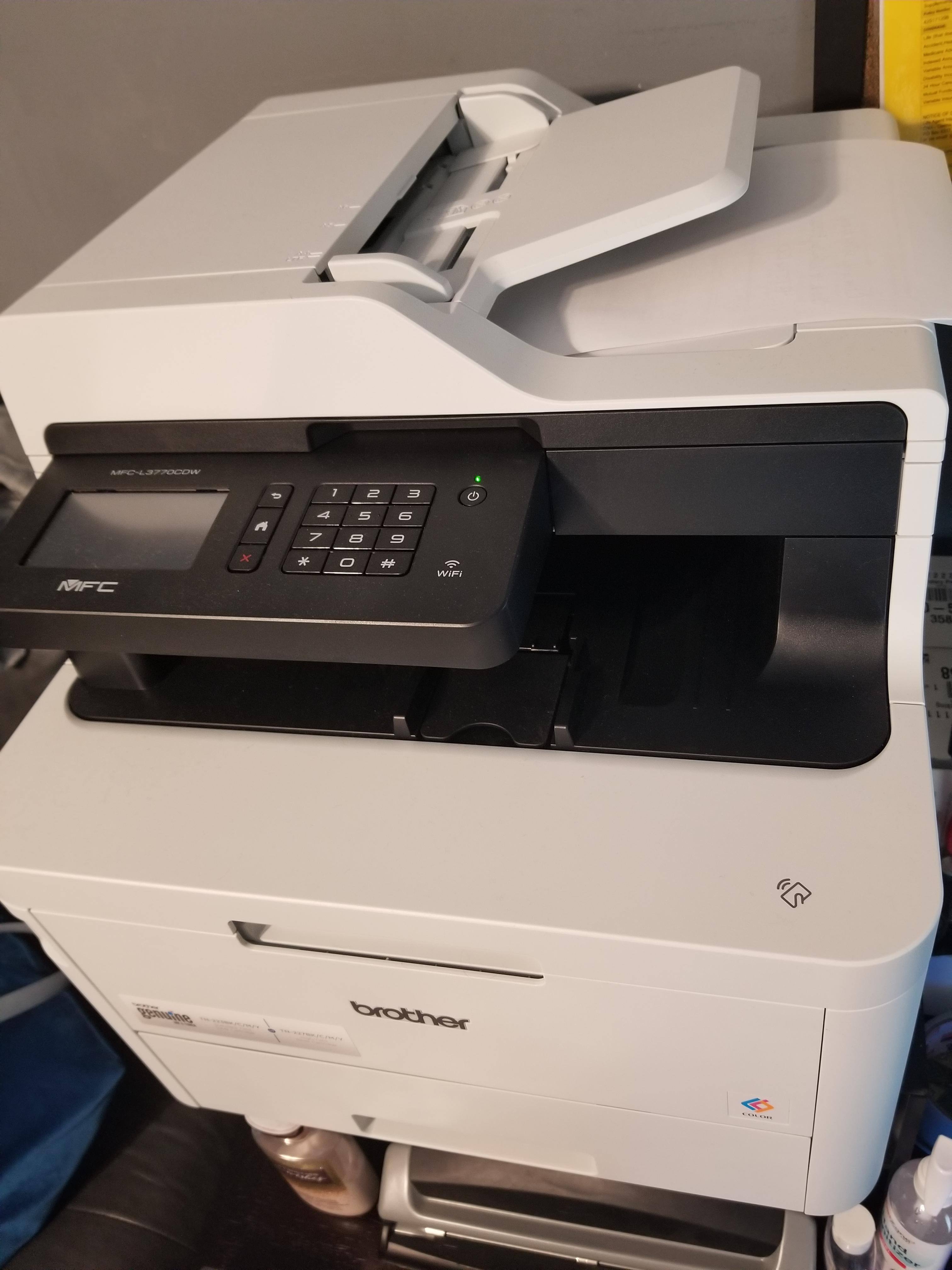 Brother MFC L3770CDW Wireless Color All In One Laser Printer White